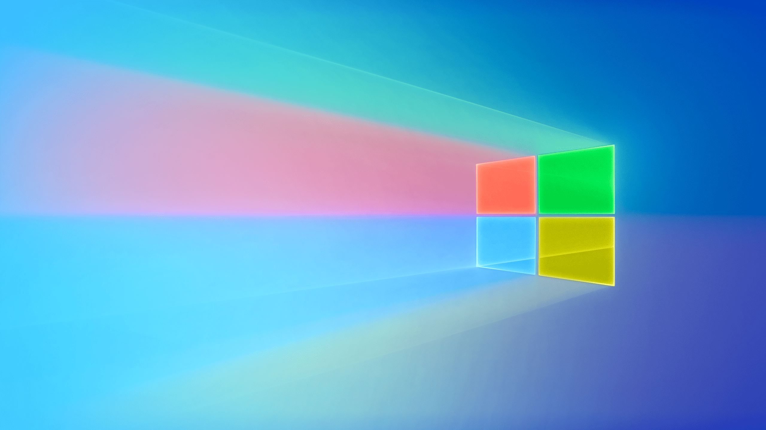 2560x1440 Windows 10 Glossy Logo 4K Wallpaper