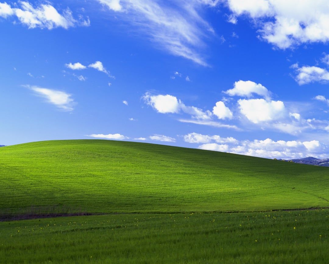 1080x868 Windows XP Bliss Wallpaper in 8K (AI upscaled)