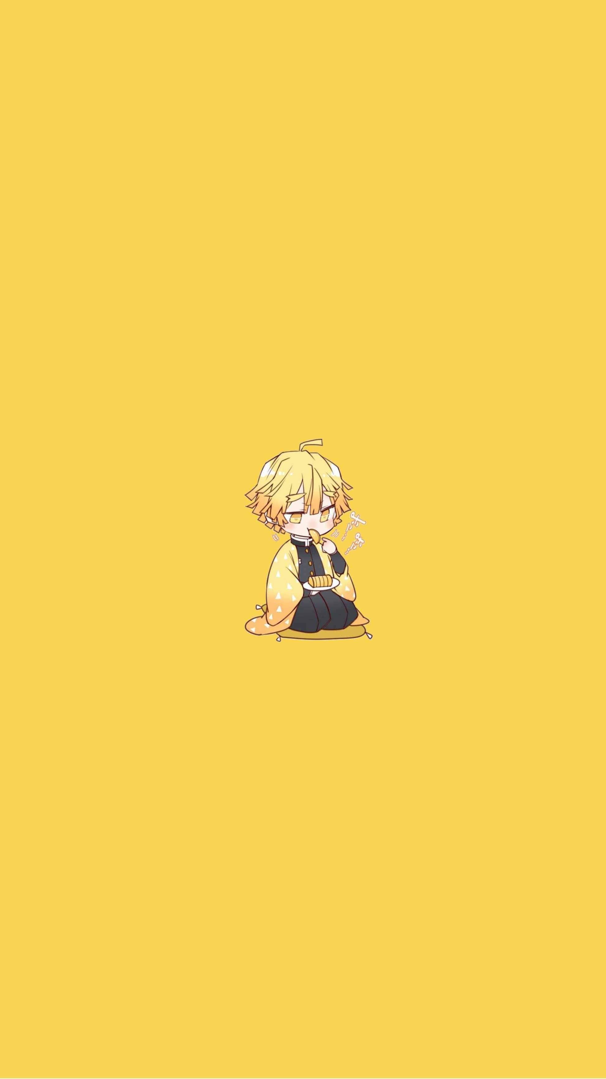 1948x3465 Chibi Zenitsu Wallpaper