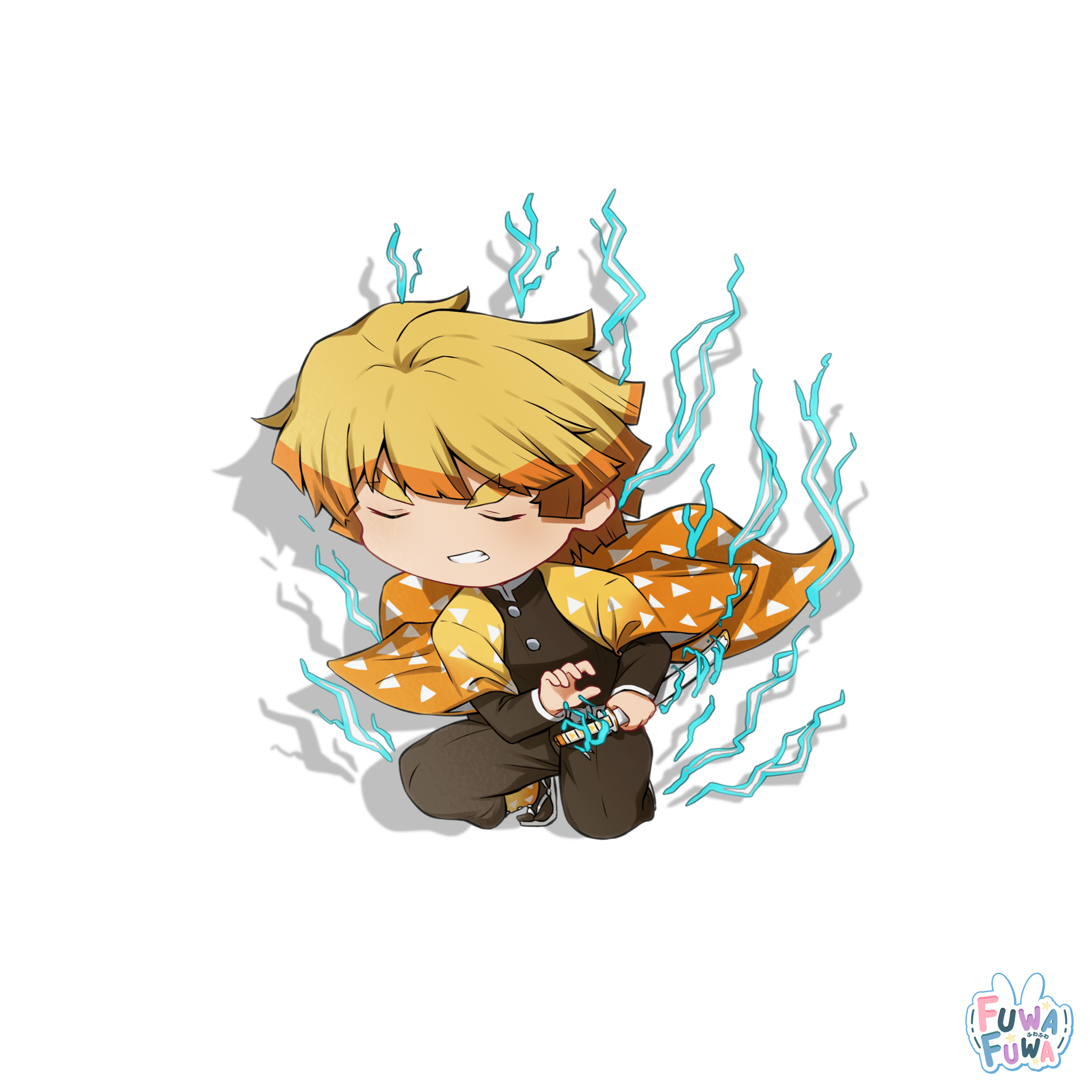 1944x1944 SLAYER Zenitsu Chibi Sticker
