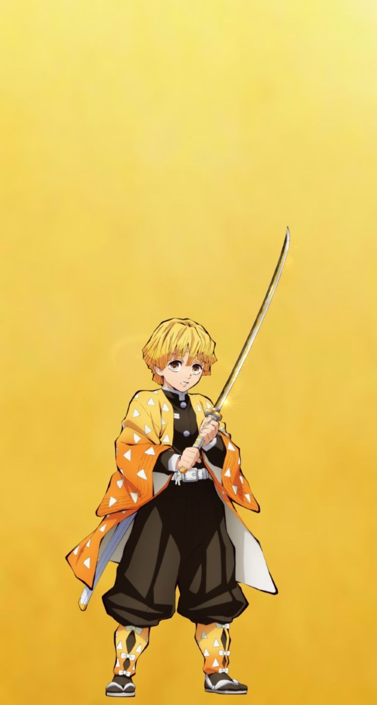 736x1373 Zenitsu Wallpaper