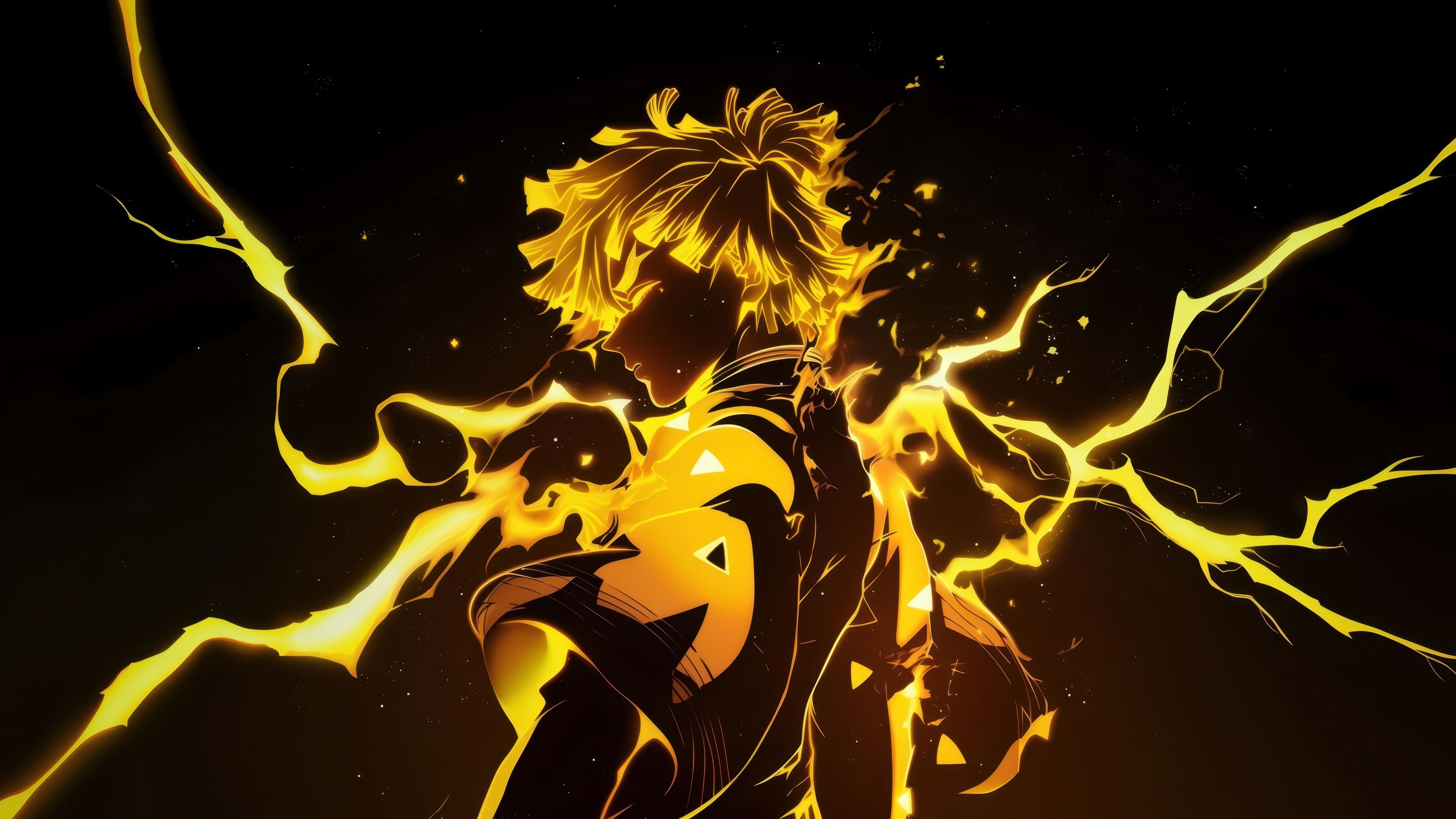 3840x2160 Zenitsu Agatsuma Wallpaper and Background: Free HD Download
