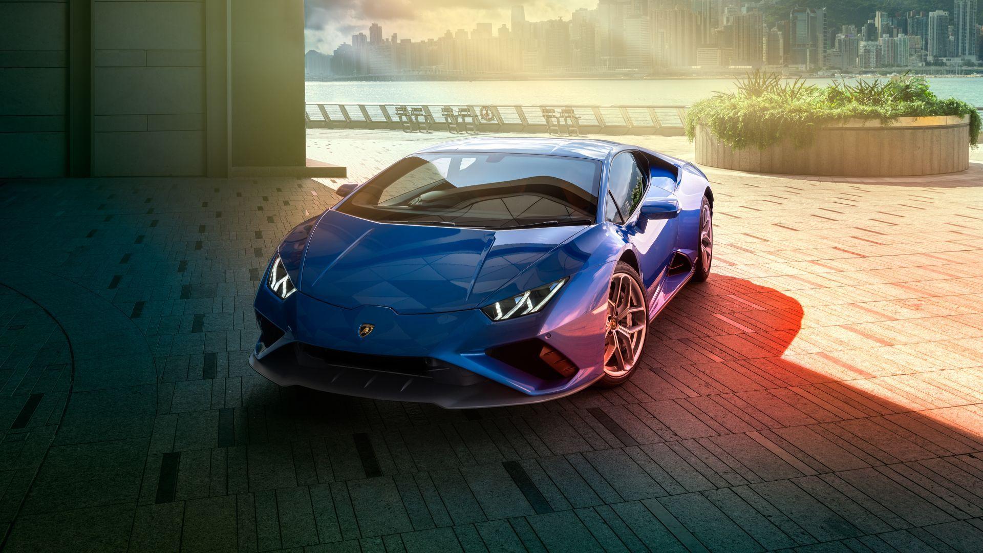 1920x1080 Desktop wallpaper blue lamborghini huracan, HD image, picture, background, fb5479