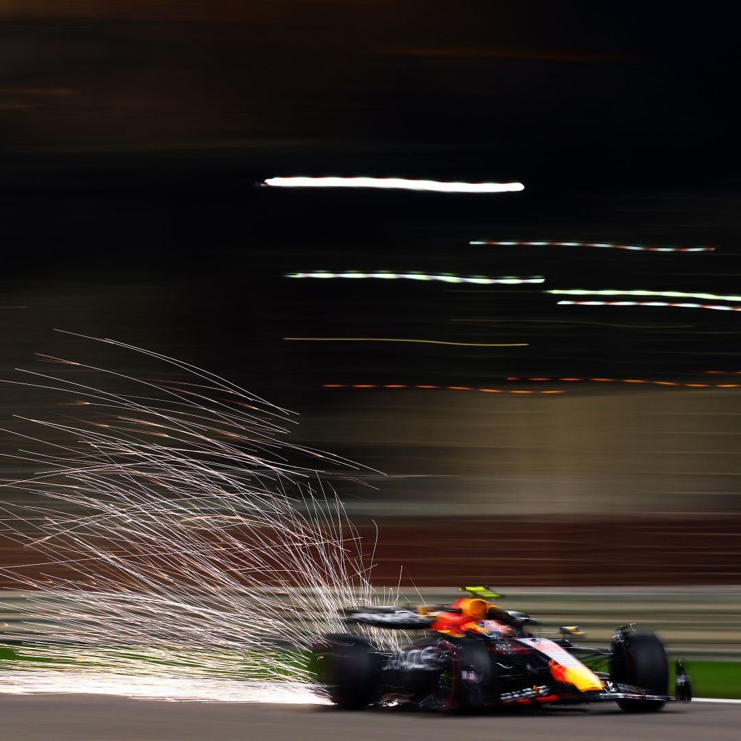 1080x1080 Why do F1 cars spark?