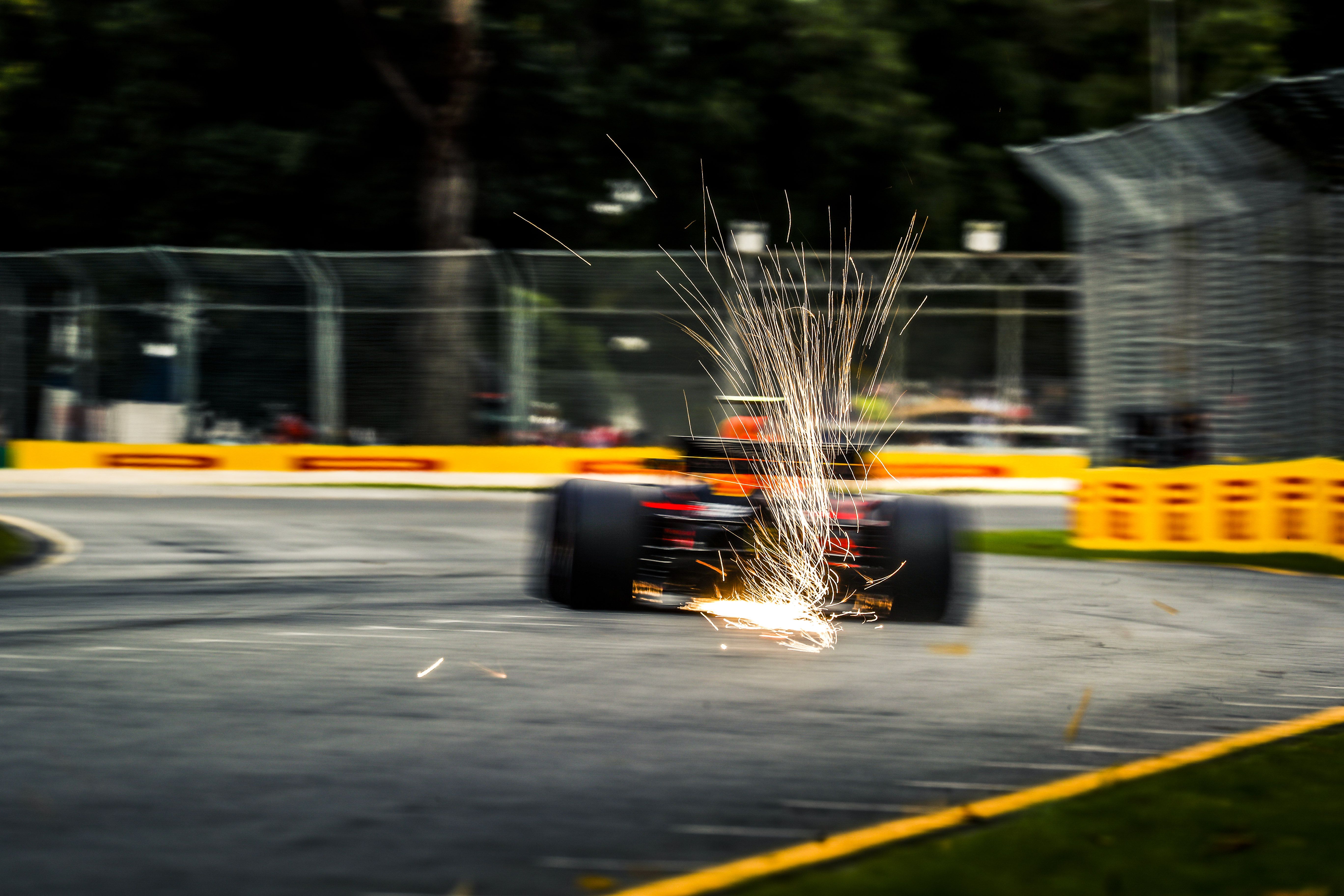 5472x3648 A Red Bull Racing RB14 throwing sparks. Marco's Formula 1 Page