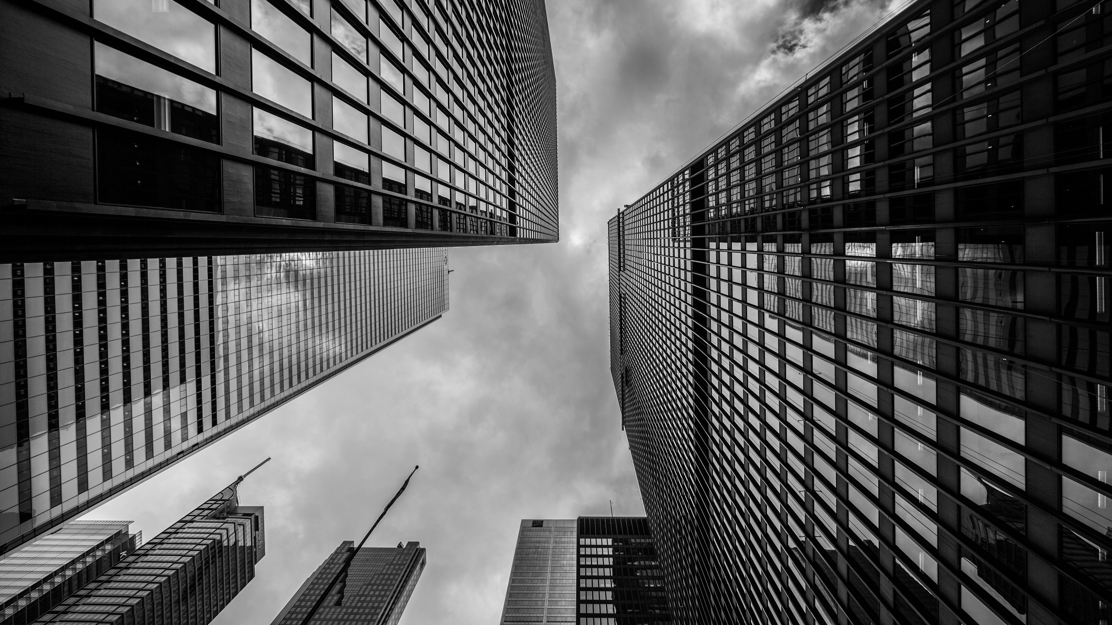3840x2160 Download Black & White Architecture Building Man Made Skyscraper 4k Ultra HD Wallpaperx2160