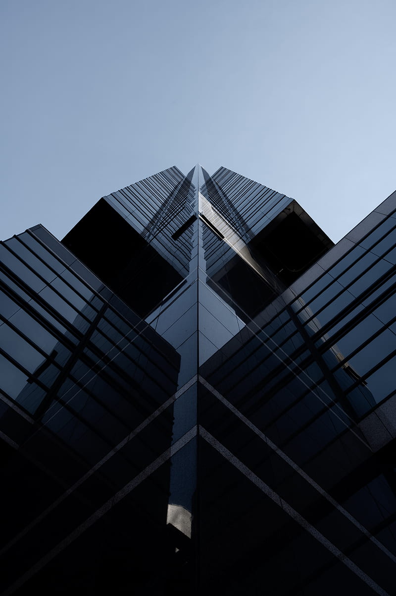 800x1202 Building, facade, glass, minimalism, architecture, HD phone wallpaper