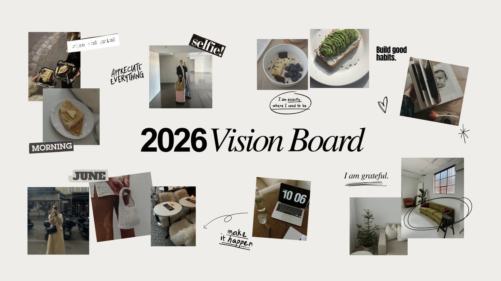 1600x900 Free and customizable vision board templates