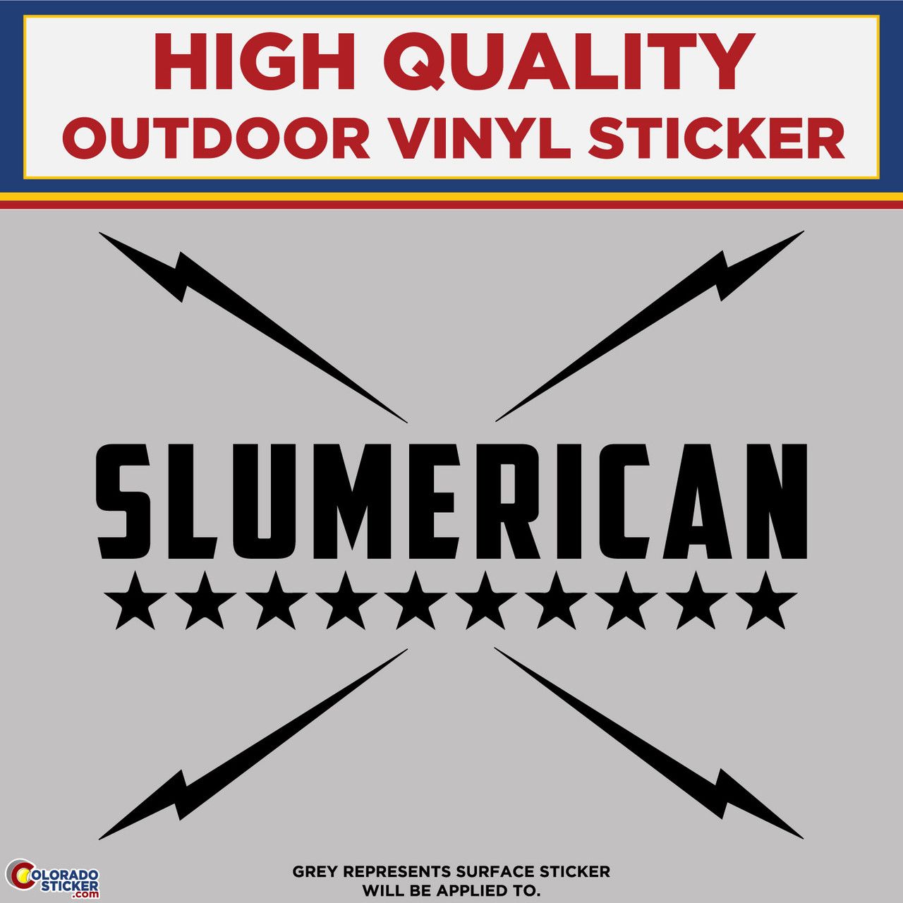 1280x1280 Slumerican Stars & Bolts Logo