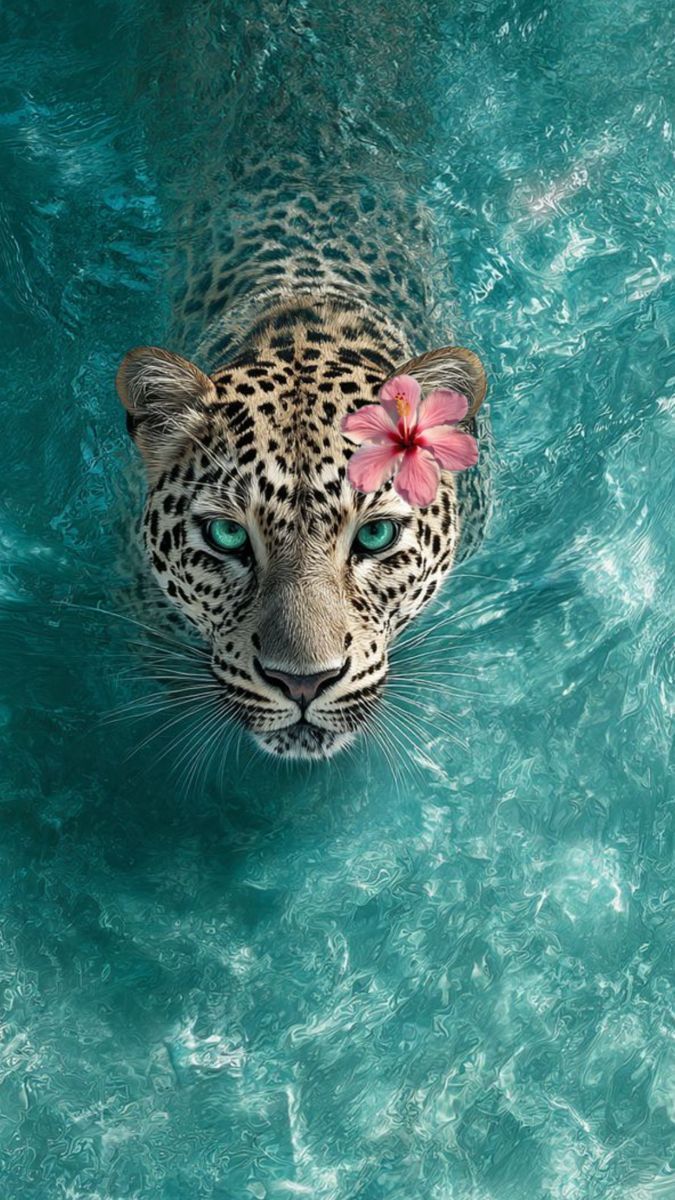 675x1200 Leopard pink hibiscus