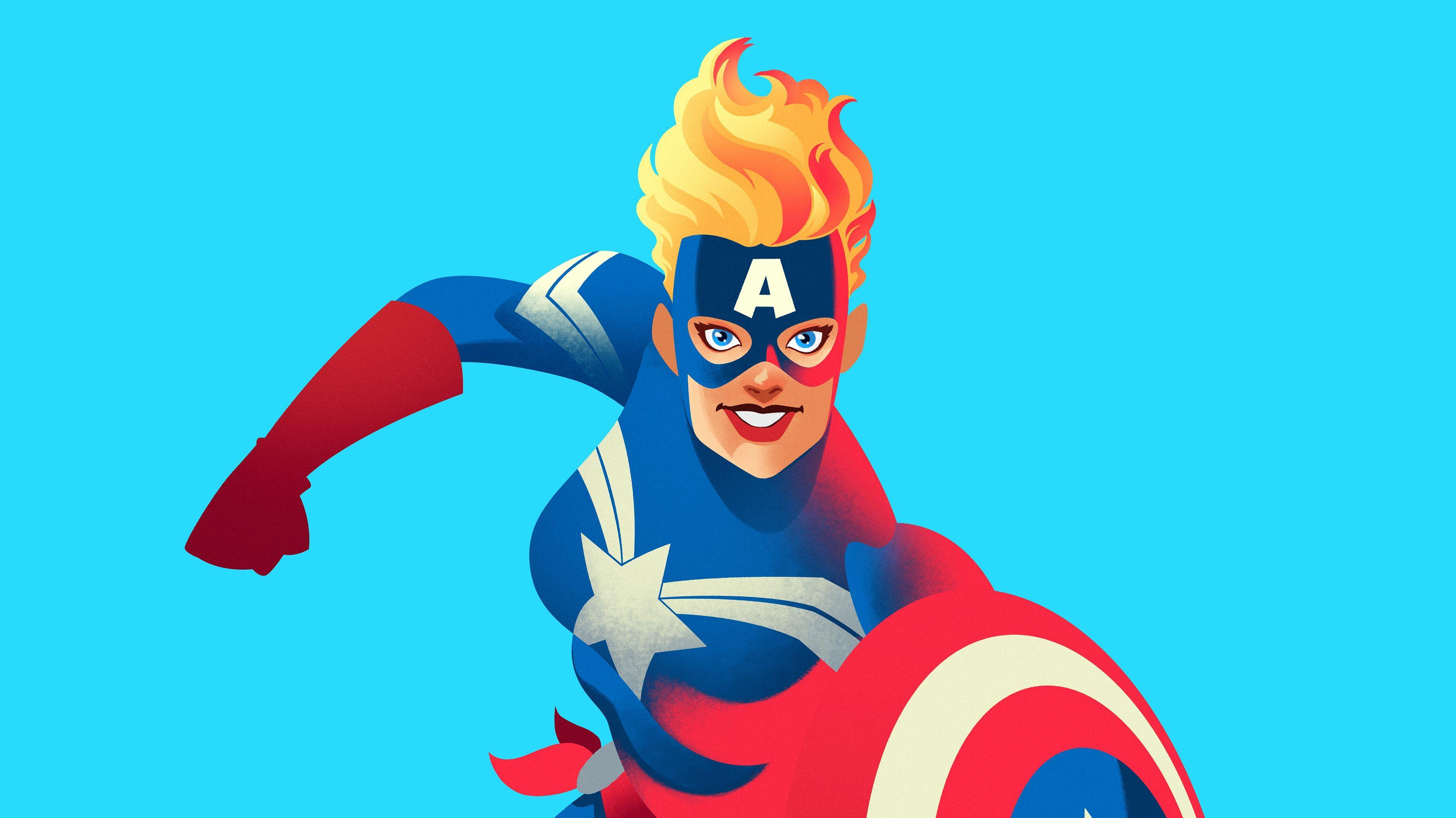 3840x2160 Carol Danvers Superheroes Wallpaper, Minimalist Wallpaper, Minimalism Wallpaper, Hd Wallpaper, Carol. Minimalist Wallpaper, Iron Man Wallpaper, Hero Wallpaper