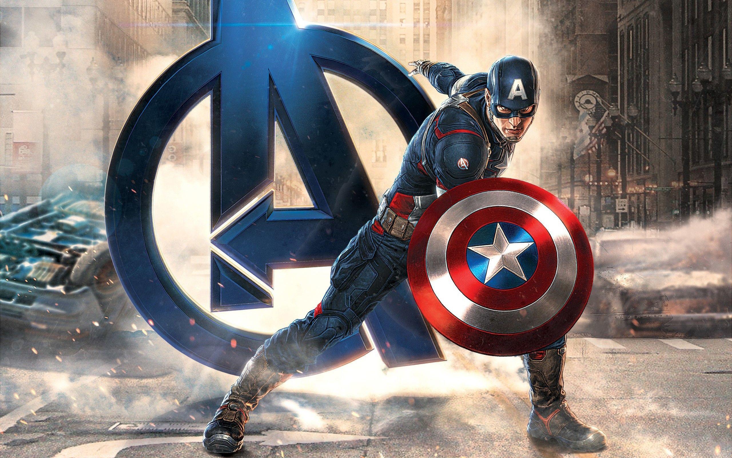 2560x1600 Captain America Avengers Hình nền Chromebook Pixel HD 4k