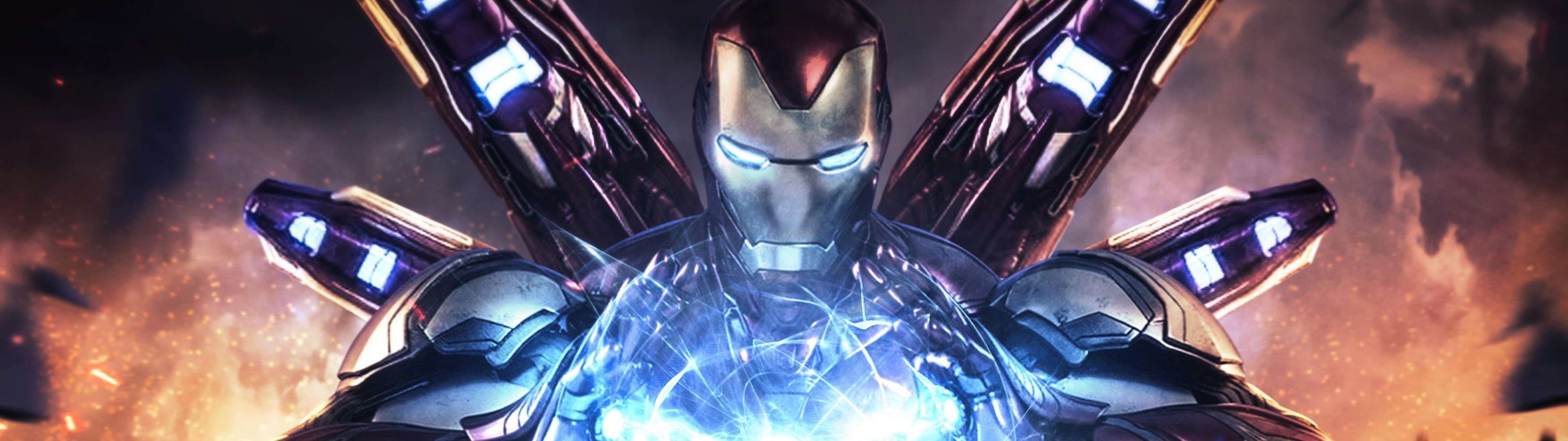 3840x1080 Iron Man Wallpaper 4k Dual Monitor