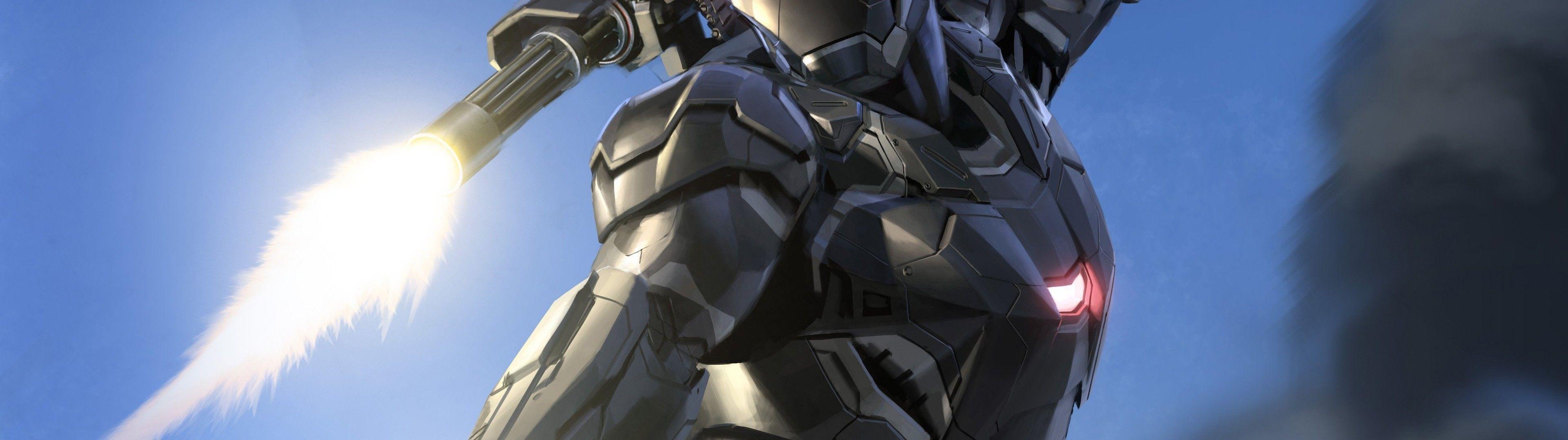 3840x1080 Download 3840x1080 Iron Man, War Machine, Nano Suit Wallpaper
