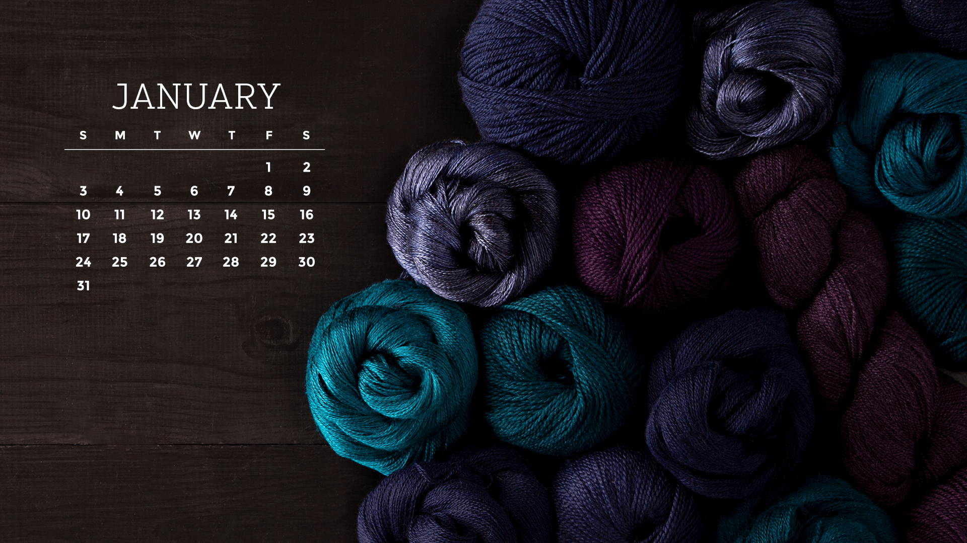 1920x1079 Lịch tháng 1 năm 2021 có thể tải xuống miễn phí - Blog đan nhân viên KnitPicks