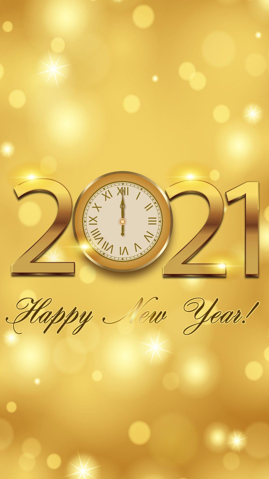 1080x1920 Happy New Year 2021 Wallpaper