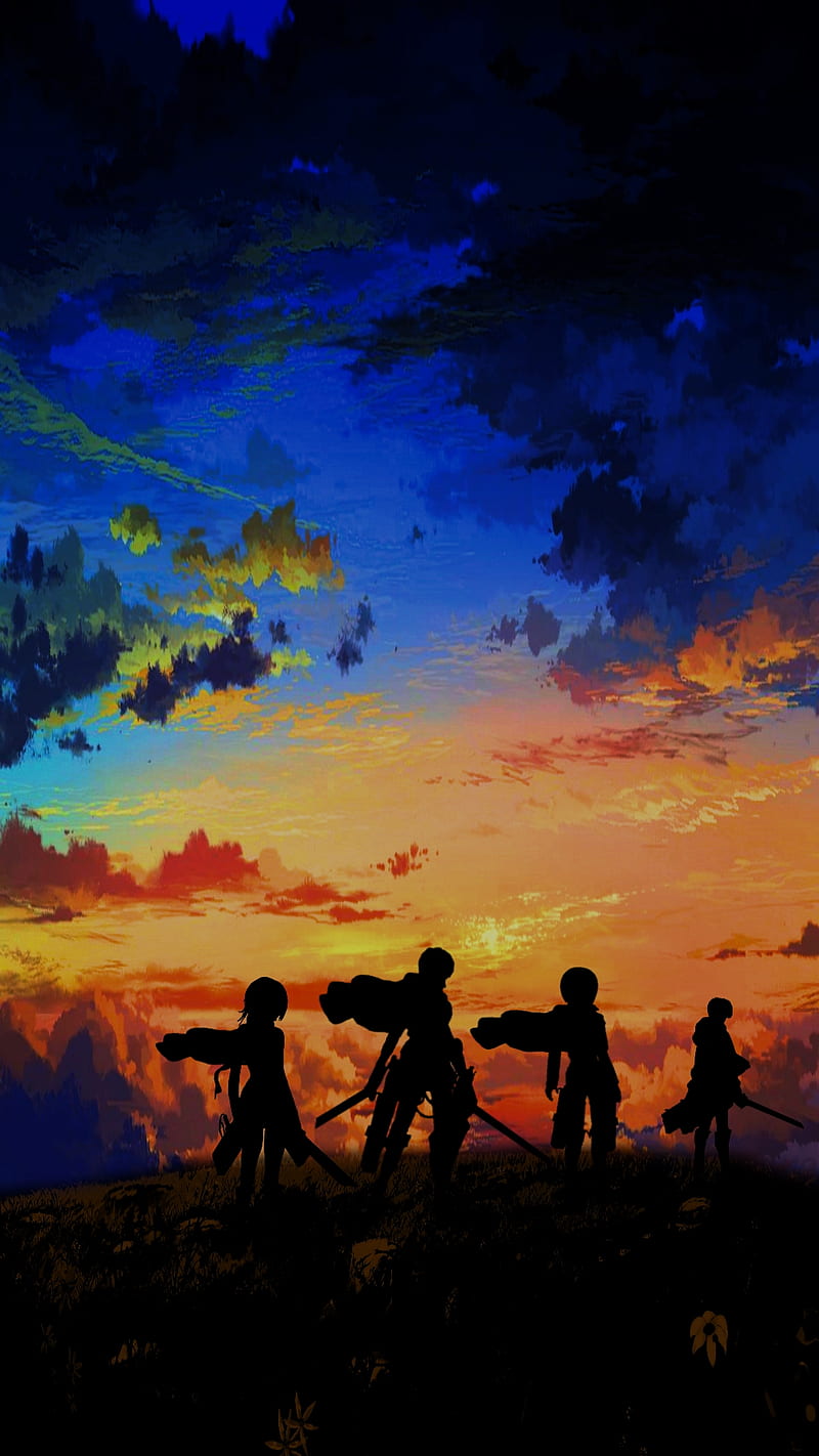 800x1422 HD attack on titan sky wallpaper