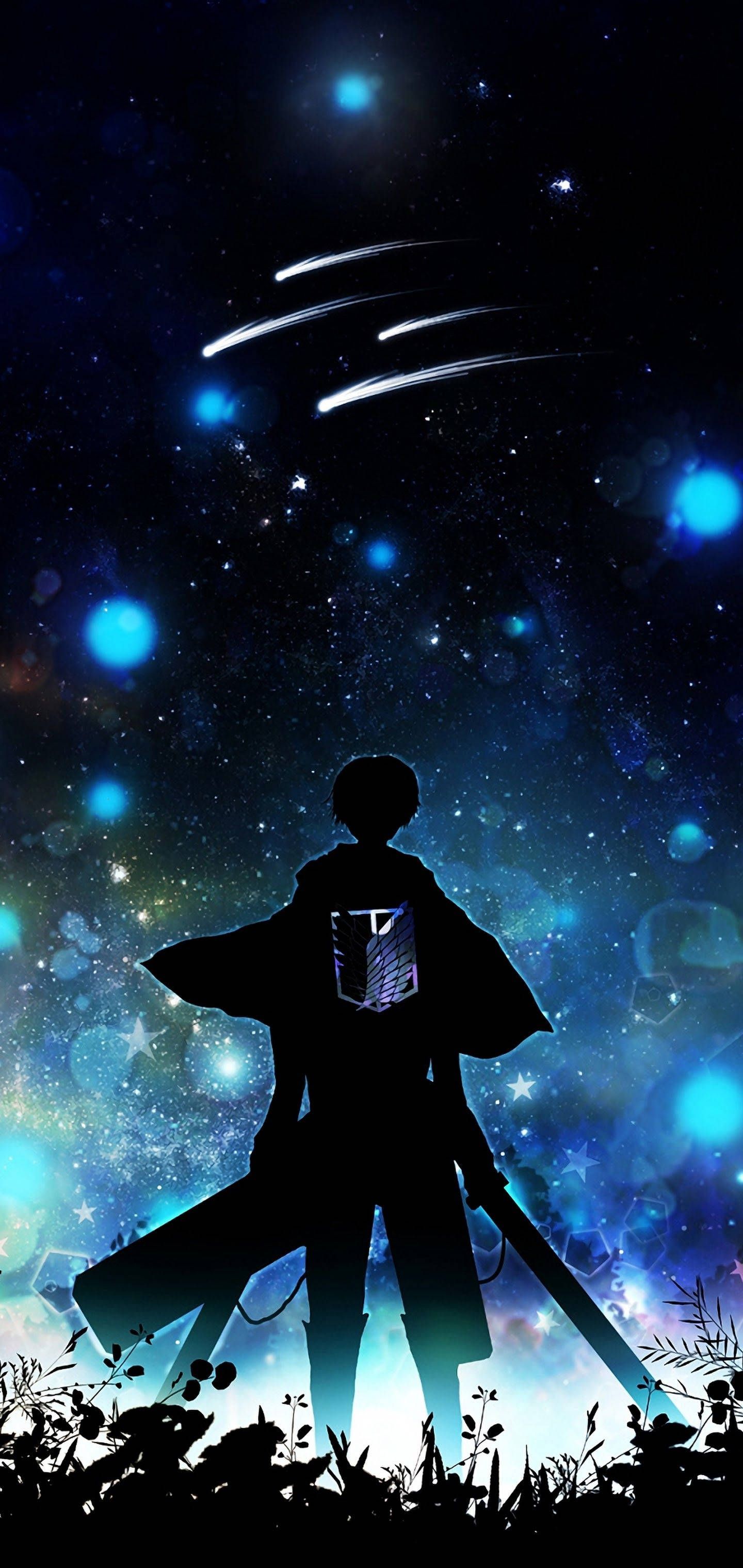 1440x3040 Download Eren Silhouette Attack On Titan iPhone Wallpaper