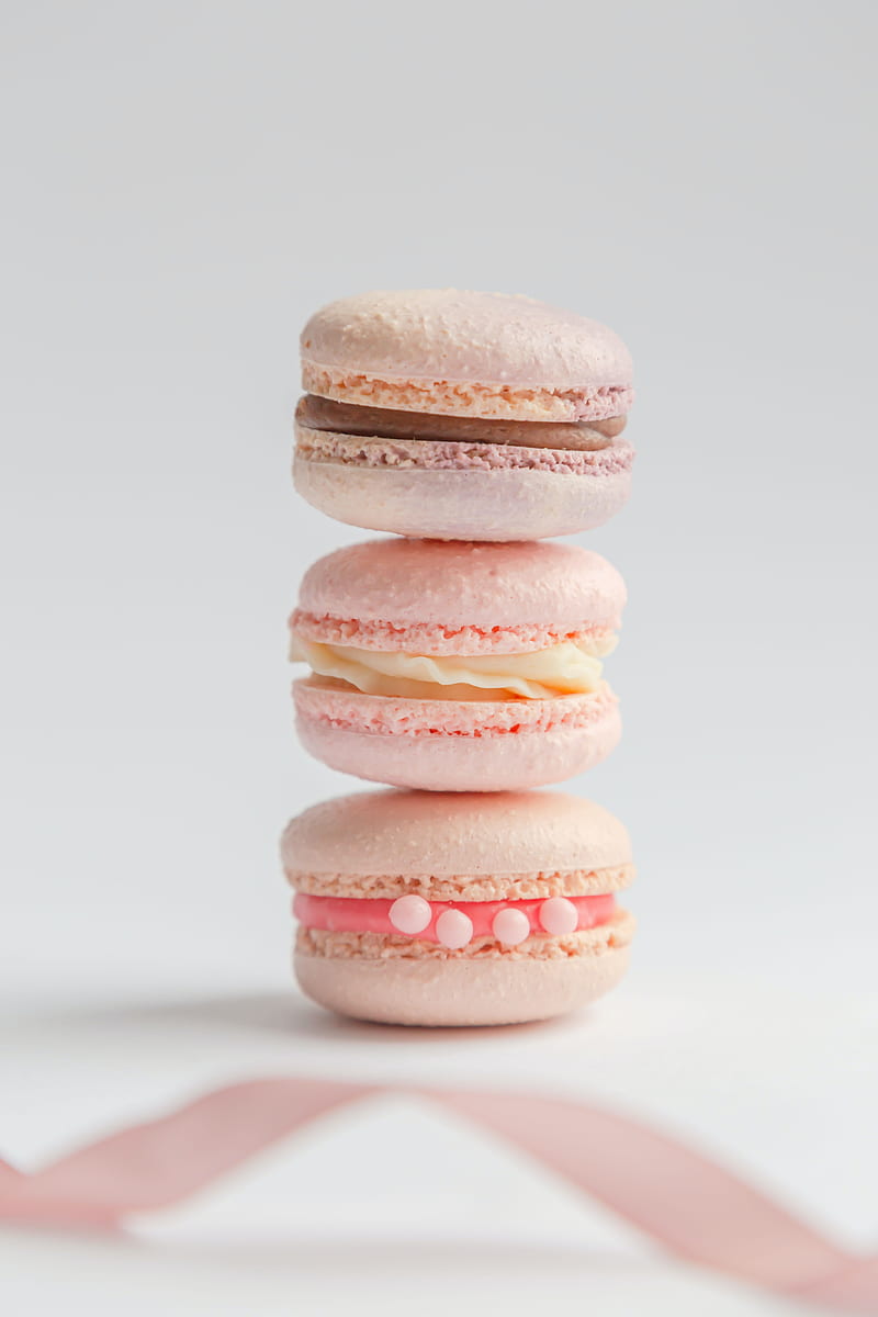800x1200 Macarons, cookies, dessert, pink, HD phone wallpaper