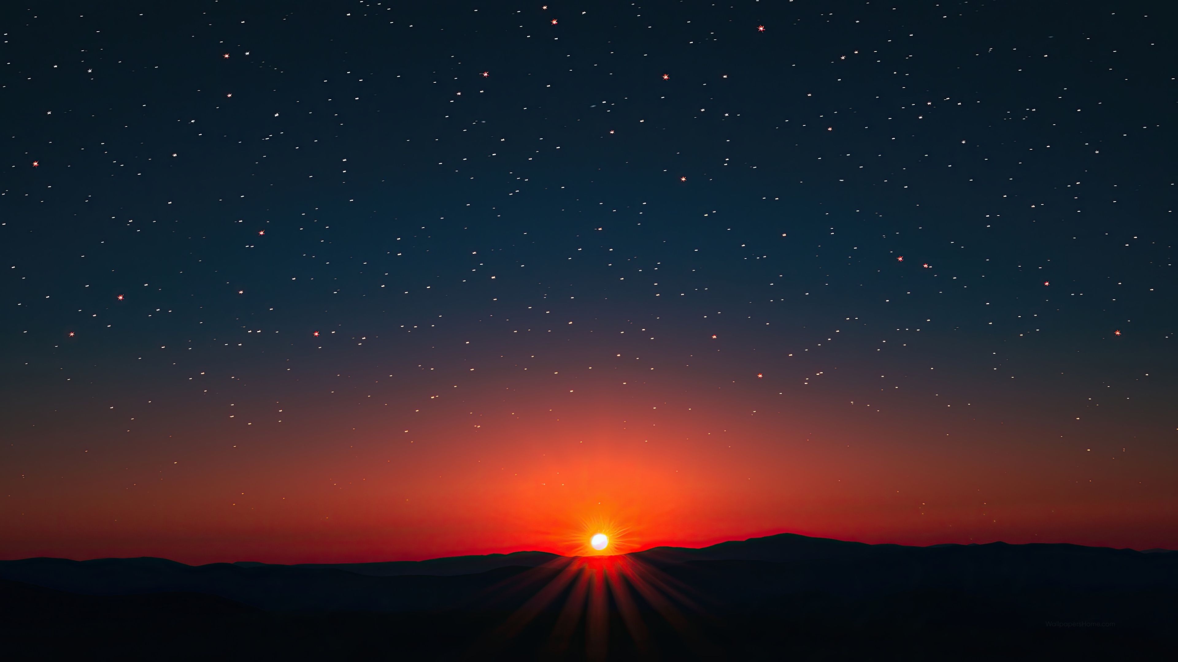 3840x2160 Space Wallpaper 4K, Sunset