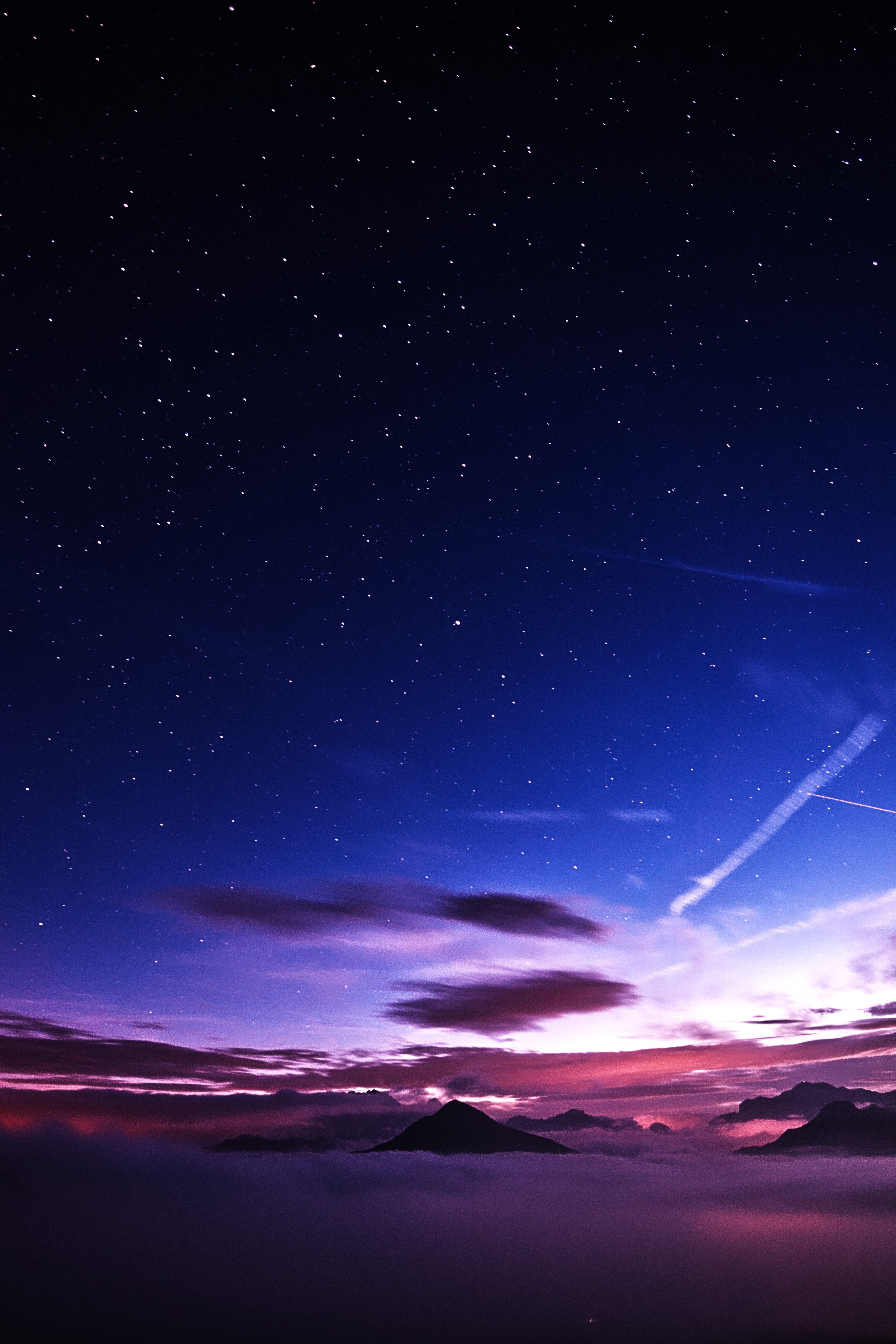 3224x4837 Wallpaper Sunset, Horizon, Space, Dusk, Star, Background Free Image