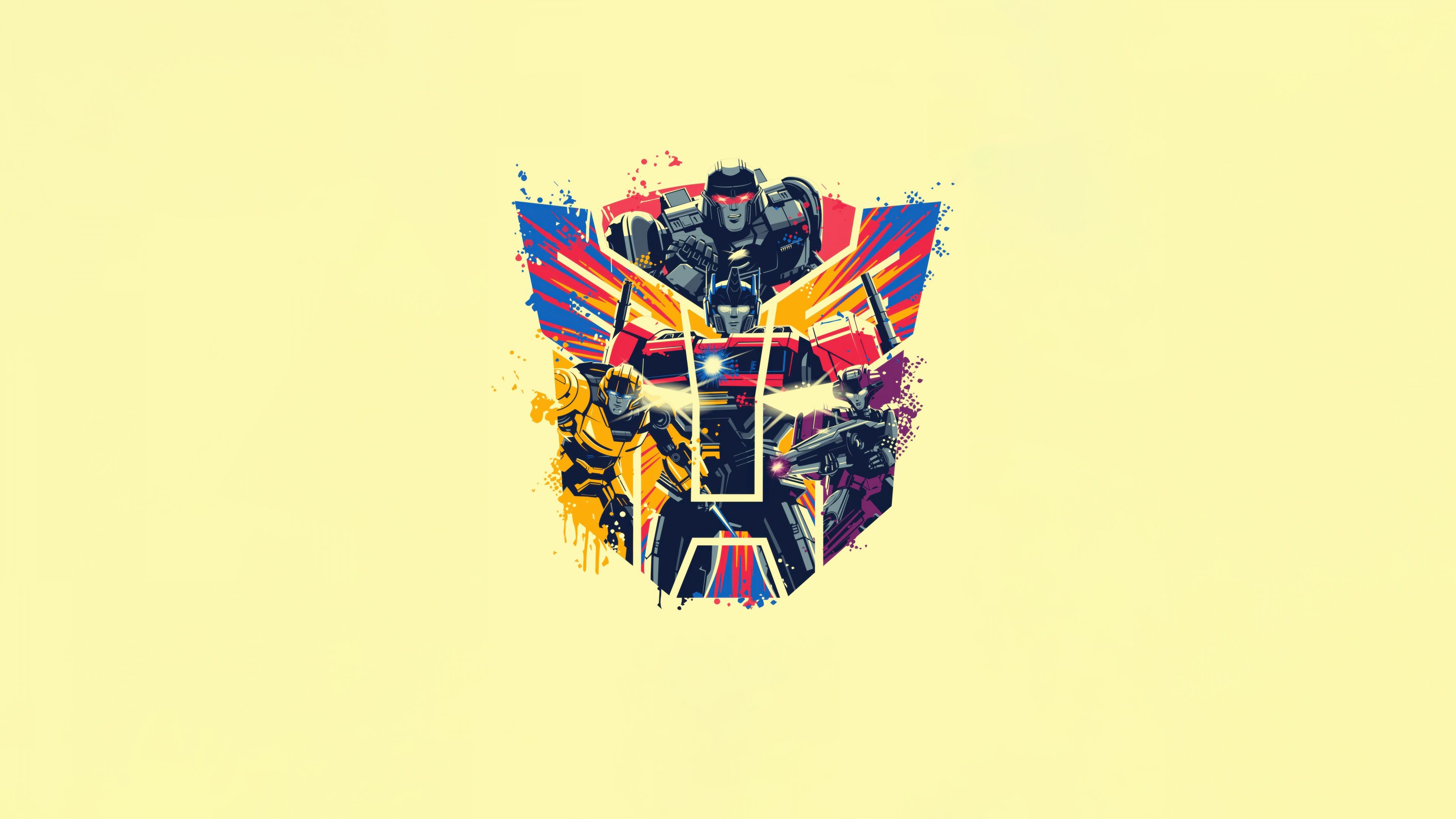 3840x2160 Transformers One Wallpaper 4K, Minimalist, Autobots, 5K