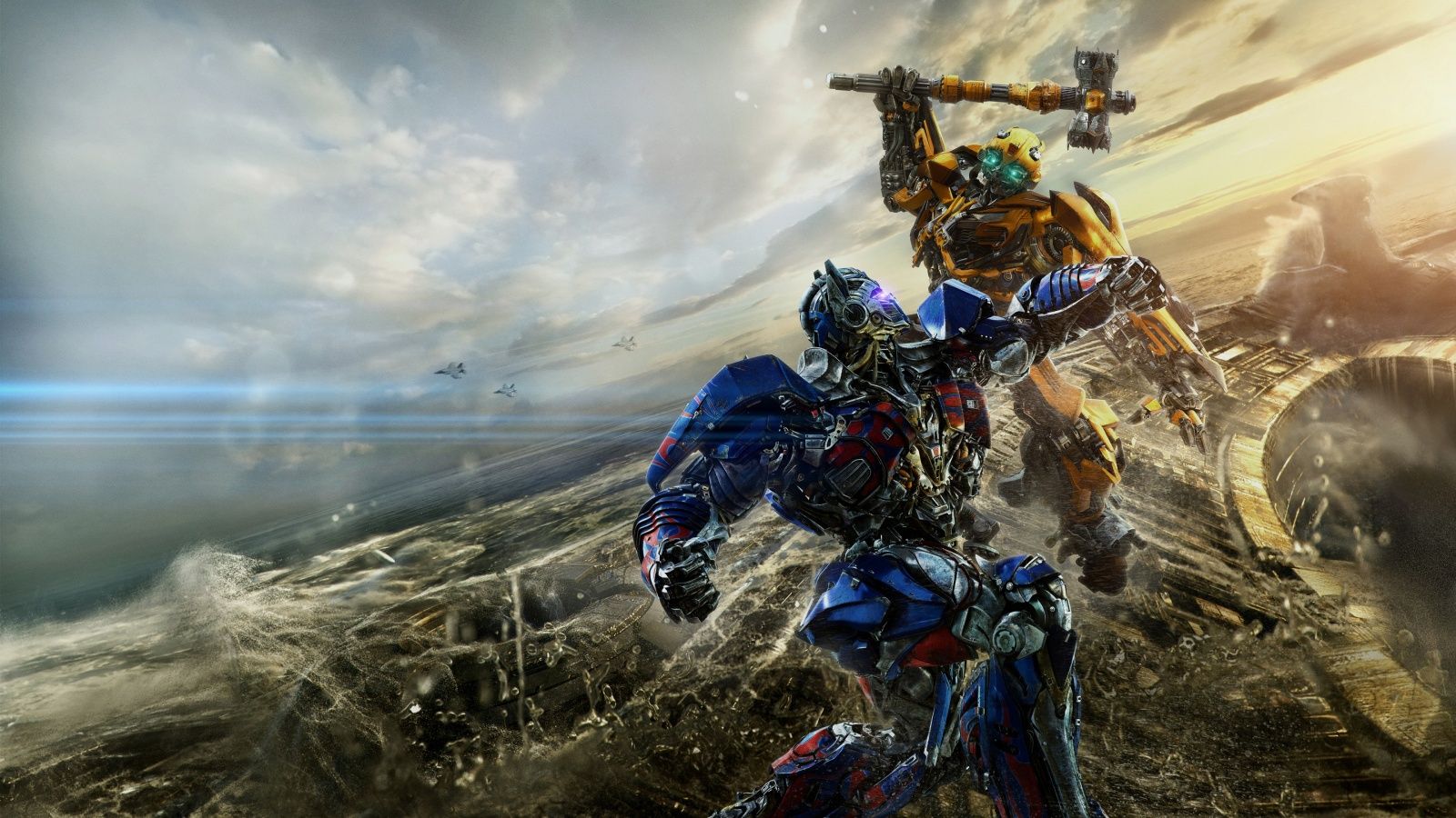1600x900 Bumblebee vs Optimus Prime Transformers The Last Knight 4K UHD Wallpaper for UltraHD Desktop and TV : Widescreen and UltraWide Display : Dual Monitor : Smartphone and Tablet Devices