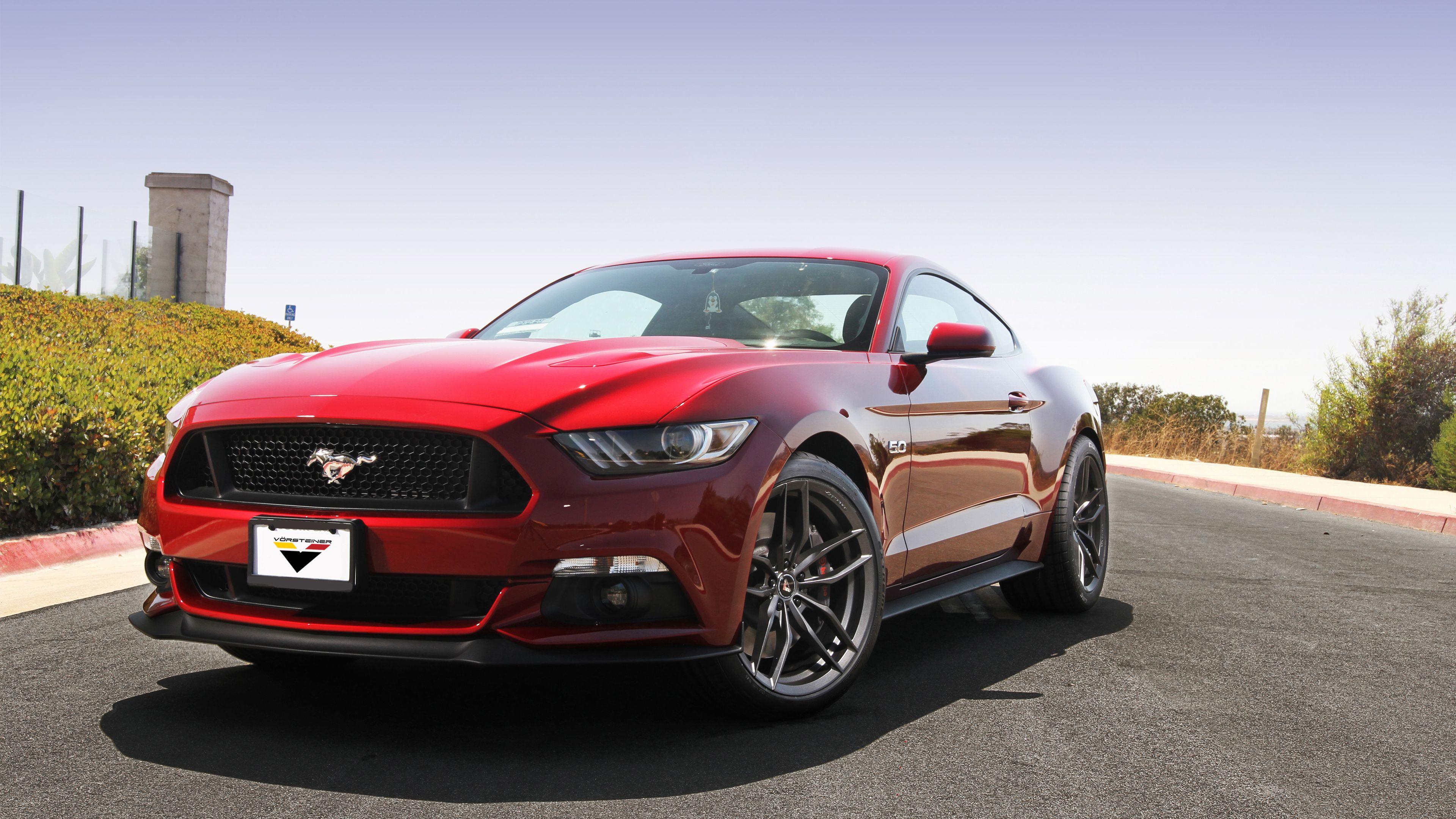 3840x2160 Vorsteiner Mustang S550 V FF 105 Carbon Graphite Wallpaper. HD Car Wallpaper