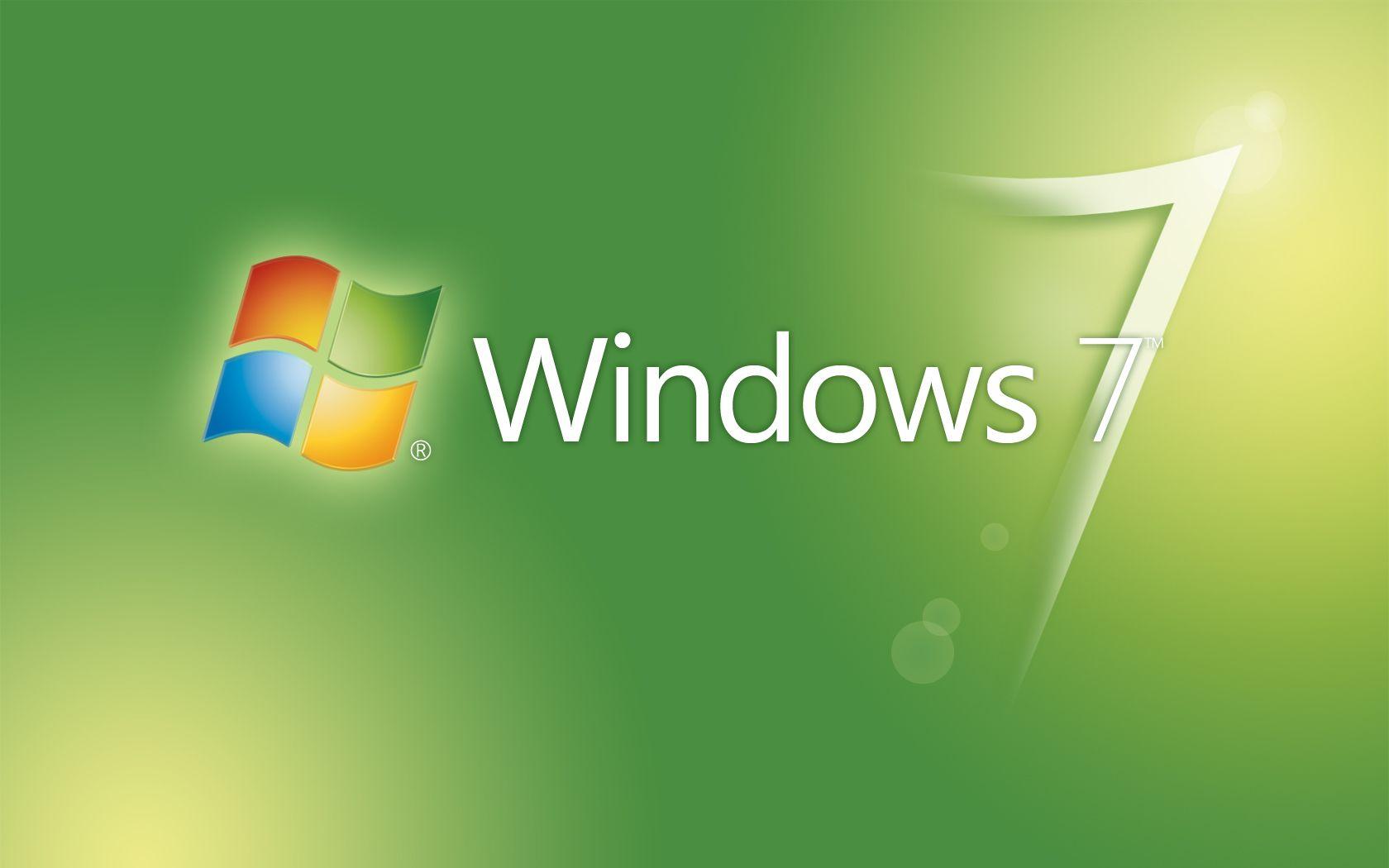 Hình nền logo Windows 7 màu xanh lục 1680x1050: Hình nền độ phân giải cao, độ phân giải cao