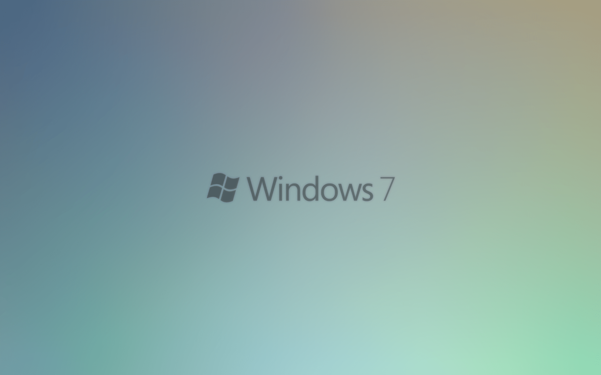 1920x1200 Hình nền logo windows 7 tối giản.  1920x1200