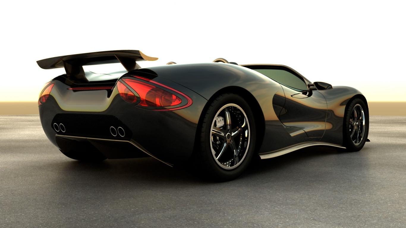 1366x768 Widescreen Sports Car Color Red Laptop Metallica D Name Font On HD