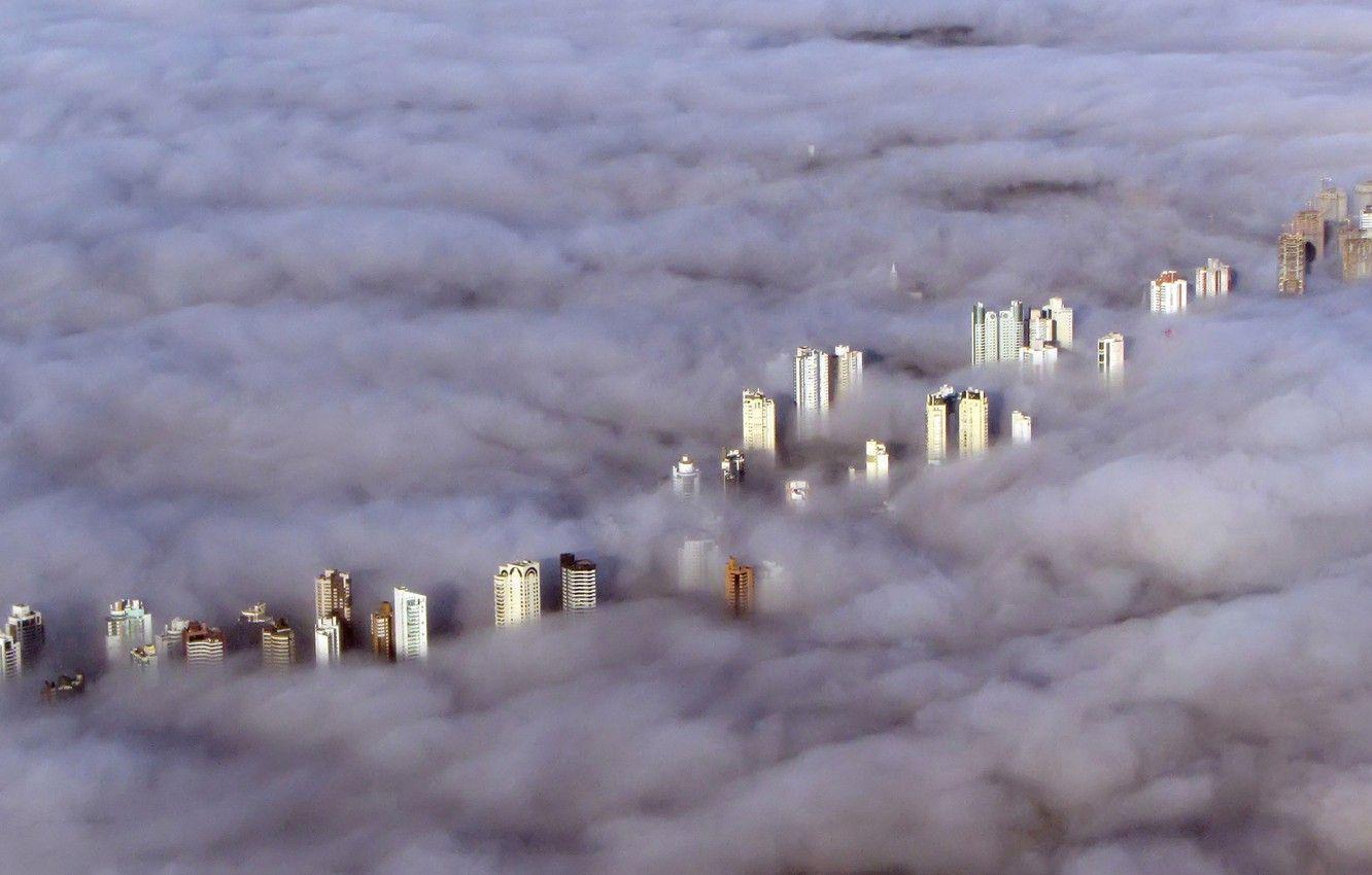 1332x850 Wallpaper clouds, home, Brazil, Curitiba image for desktop, section город