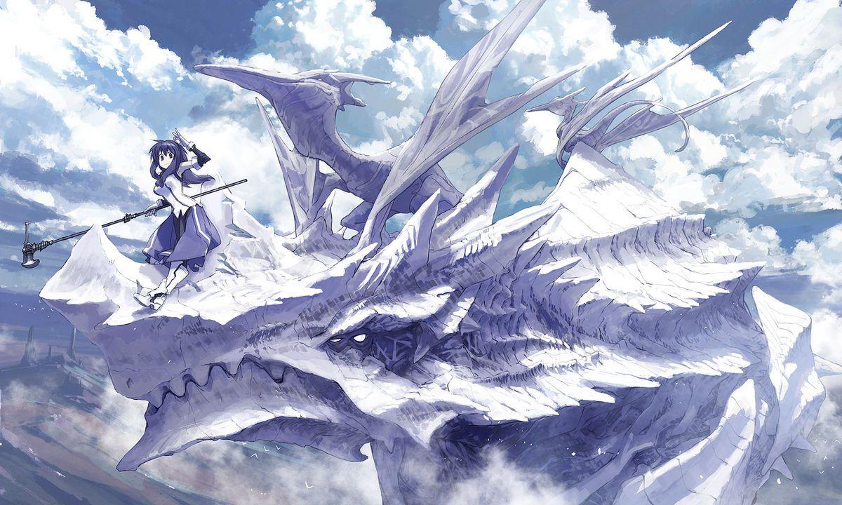 1200x720 Anime Wallpaper Dragon Girl