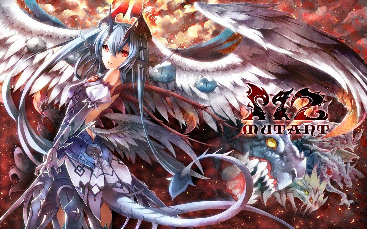 1280x800 Badass Dragon Anime Girl