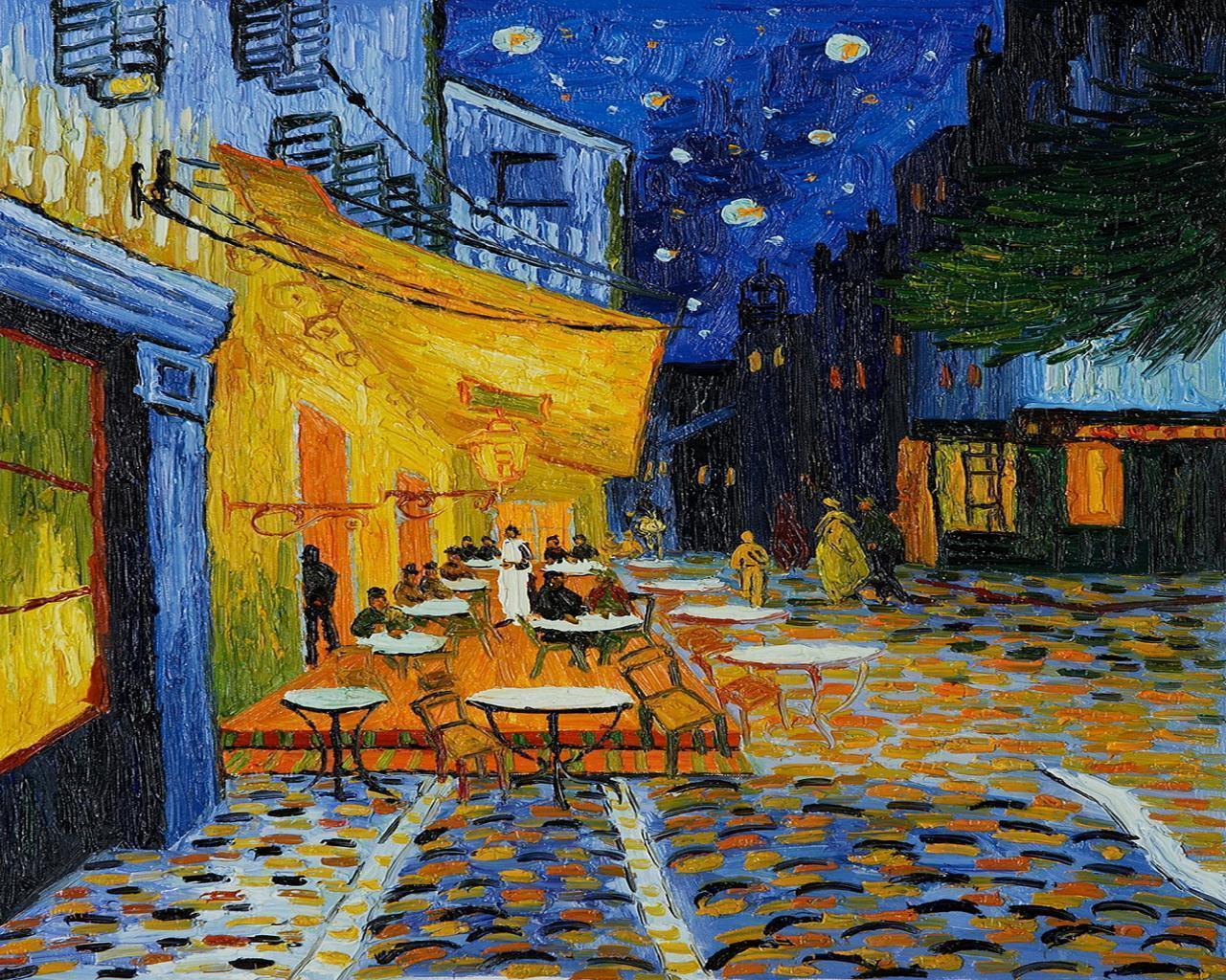 Nhìn bức tranh quán cà phê ban đêm của Van Gogh, bạn sẽ cảm nhận được không khí hiền hòa và yên bình đến ngỡ ngàng. Hãy để cho thứ tuyệt vời này đưa bạn đến một thế giới khác, thật sự đáng để chiêm ngưỡng.