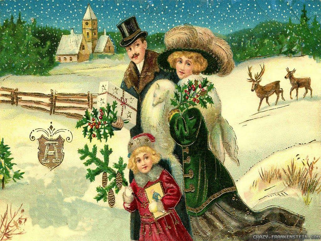 1024x768 Vintage Christmas Christmas Wallpaper Happy Boxing Day