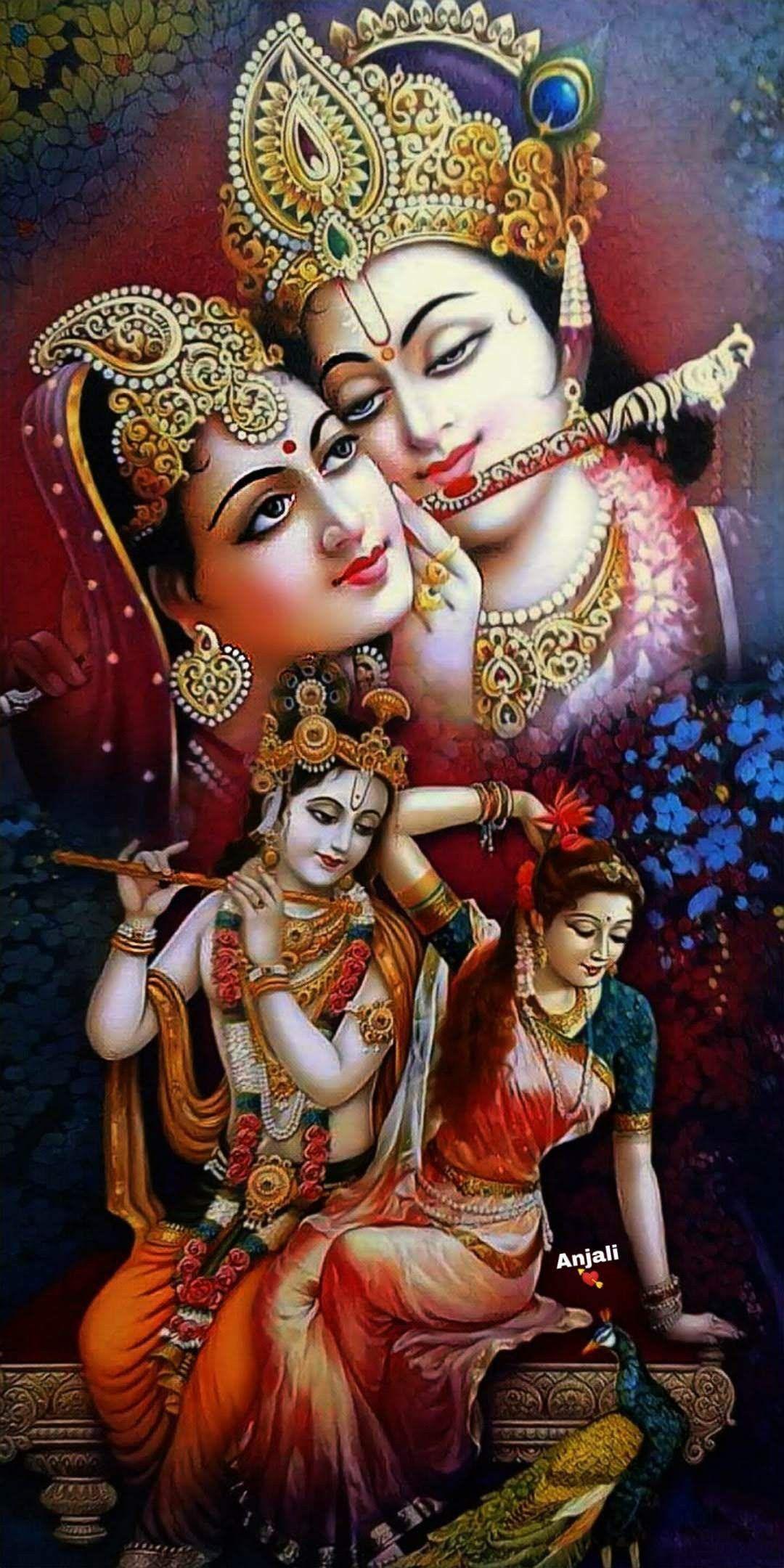 1080x2160 God bless you. Krishna, Radha krishna art, Radha krishna wallpaper