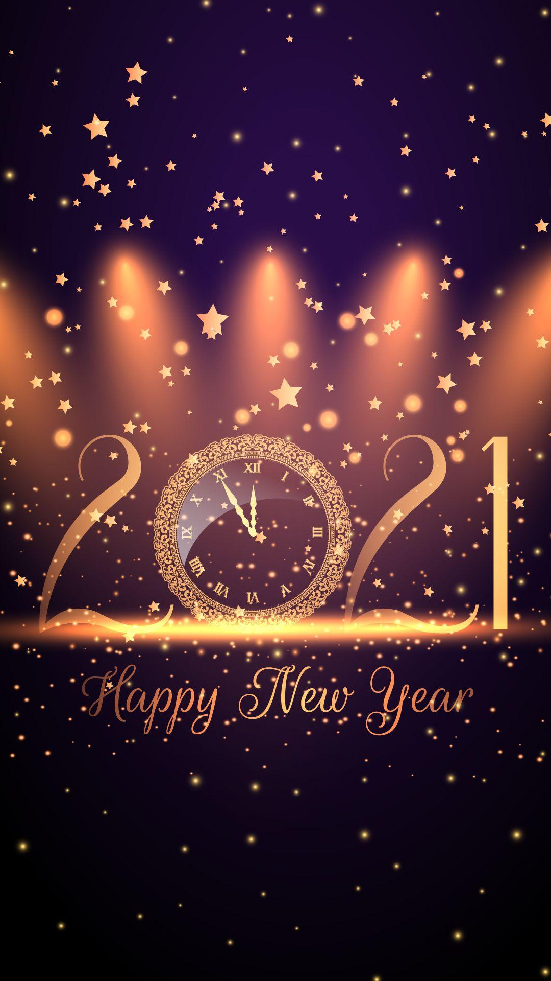1080x1920 Happy New Year 2021 HD Wallpaper