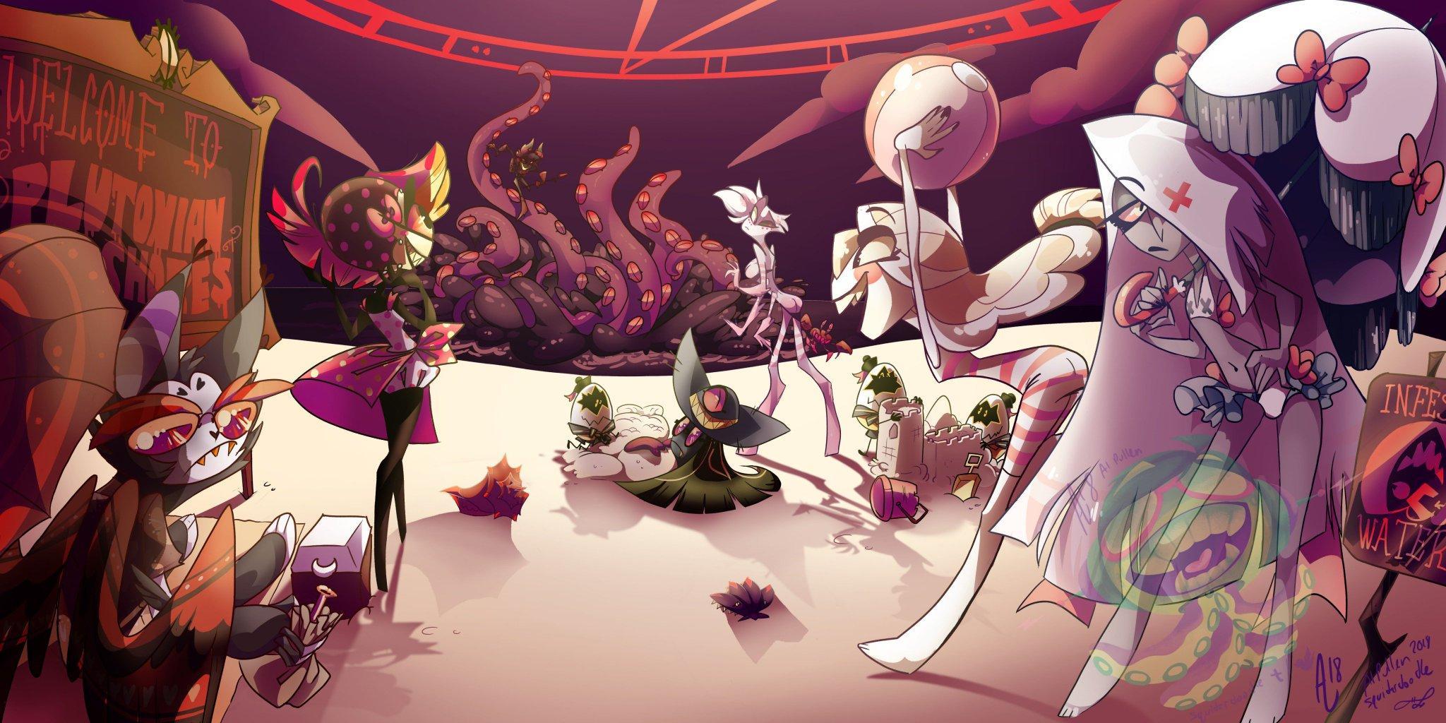 2048x1024 Hazbin Hotel Alastor Desktop Wallpaper