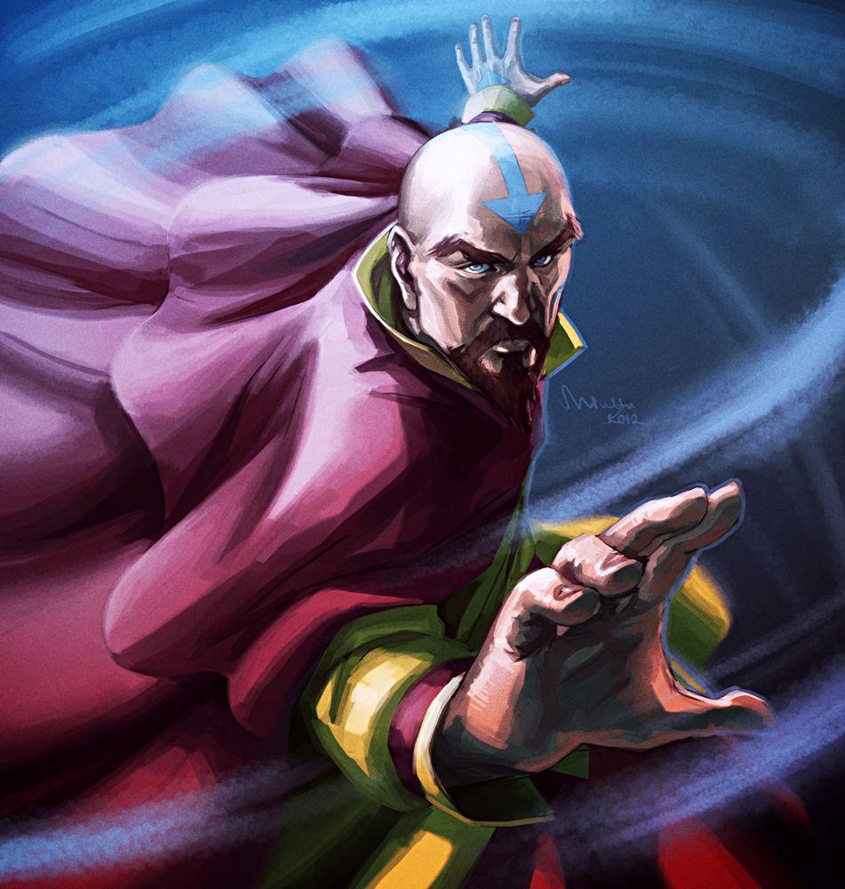951x1000 Avatar Roku vs. White Lotus Grandmasters & Tenzin