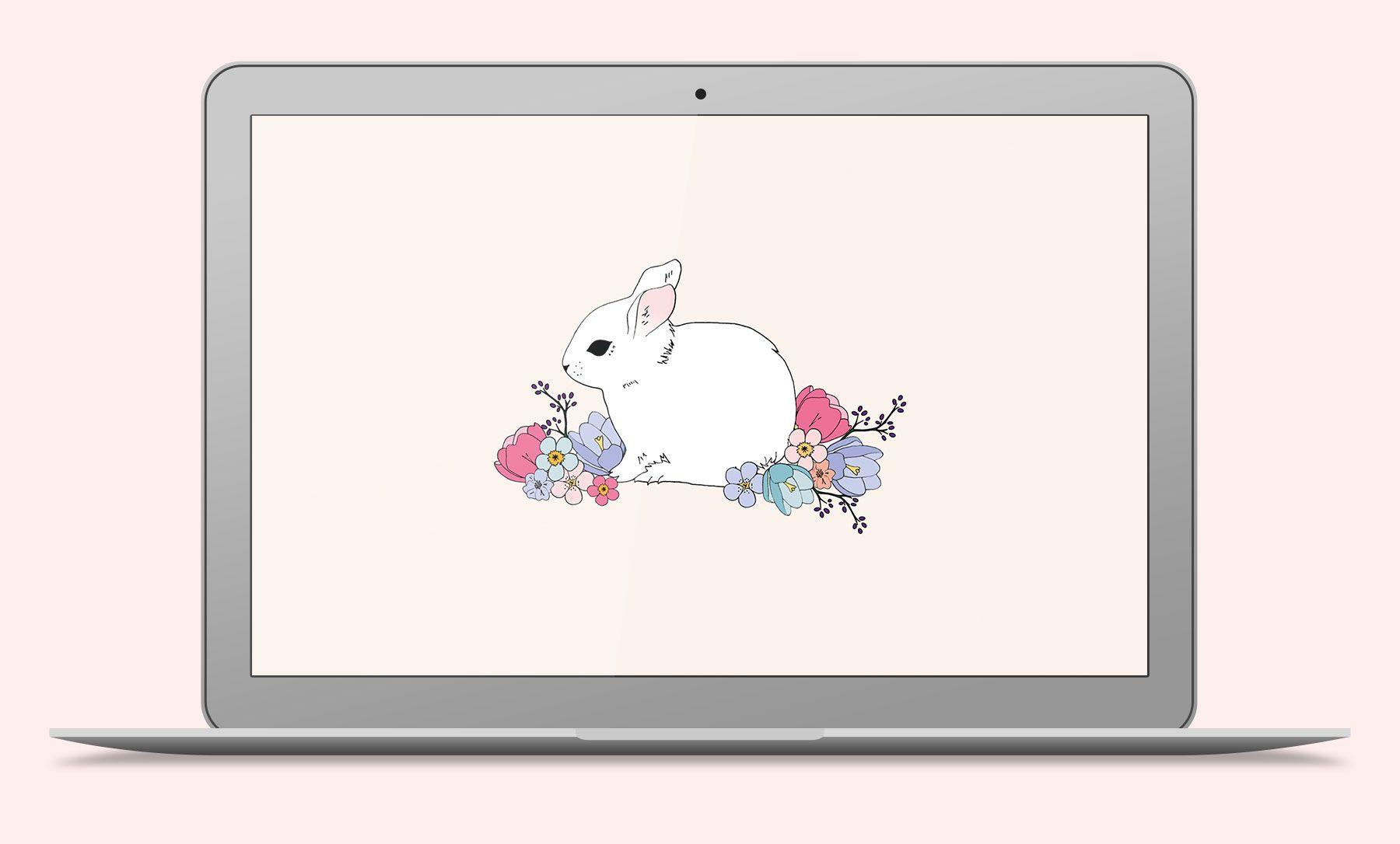 1800x1086 Spring bunny desktop wallpaper. Spring desktop wallpaper, Spring wallpaper, Easter wallpaper