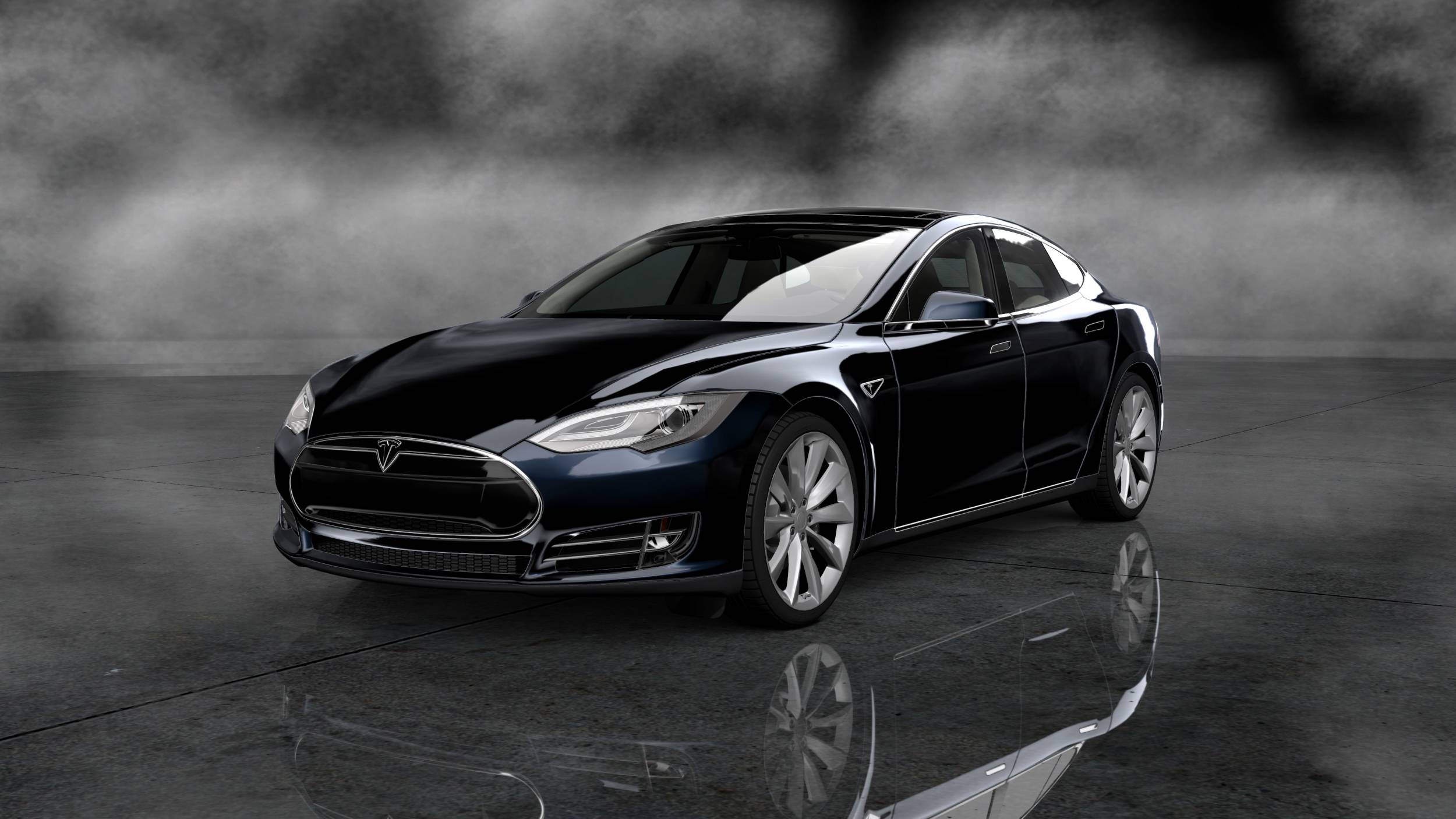 tesla model s black wallpaper