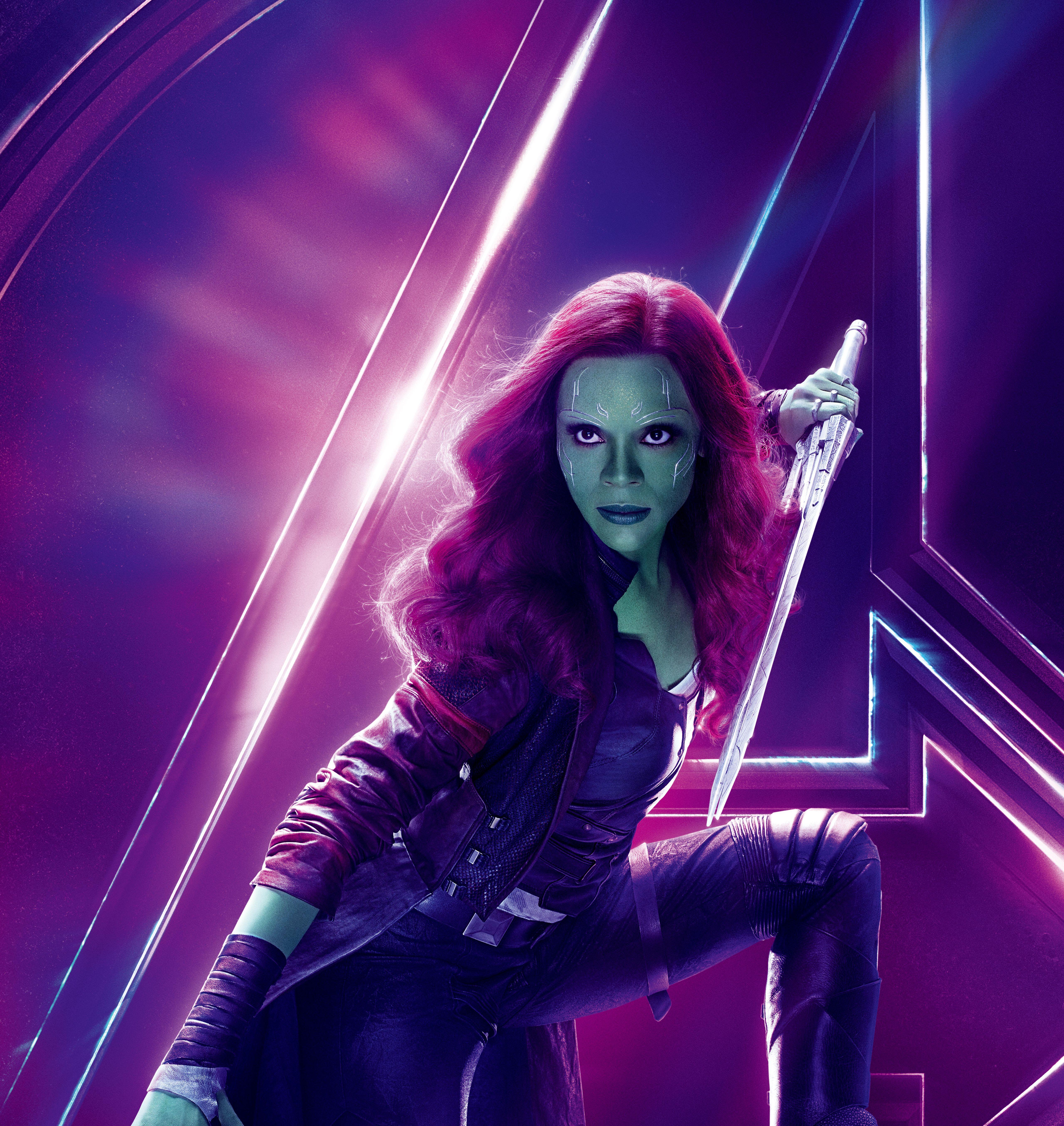 5120x5420 Wallpaper Avengers: Infinity War, Zoe Saldana, Gamora, 4K, 5K
