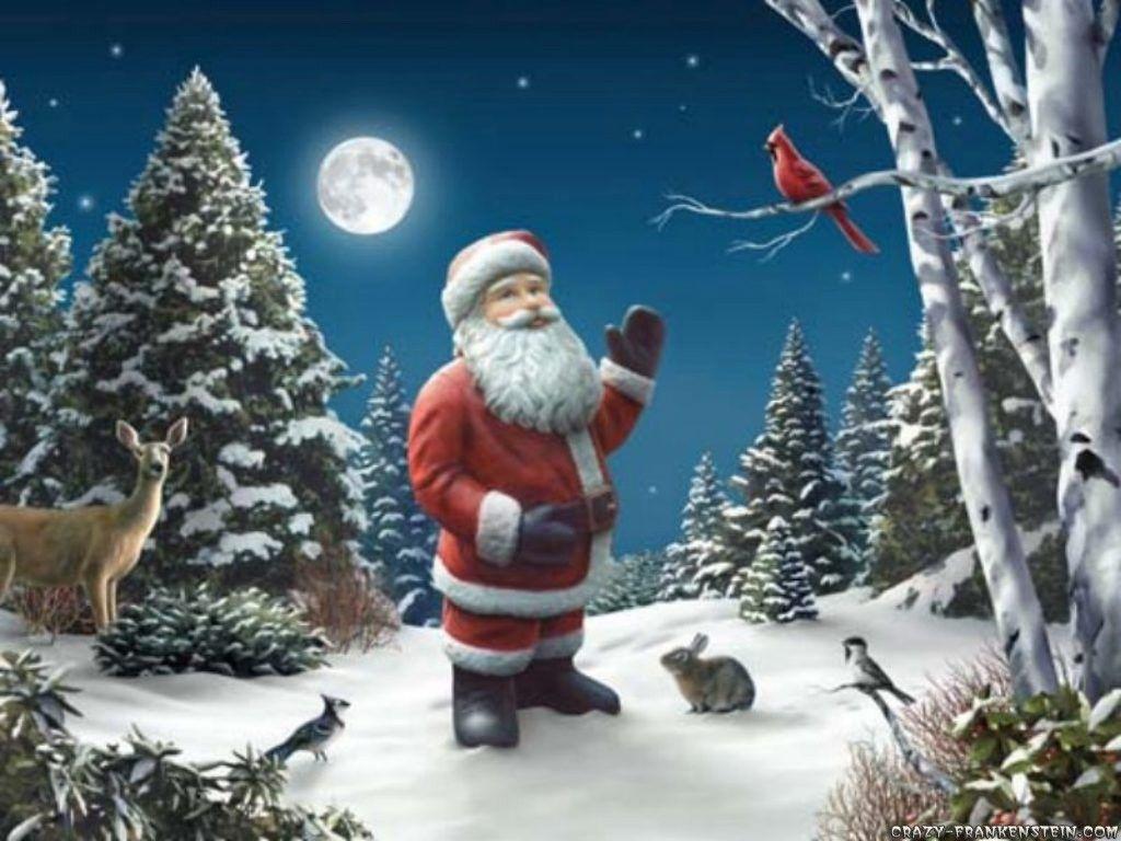 1024x768 Santa Claus Screensaver. Santa claus wallpaper, Santa claus picture, Christmas wallpaper