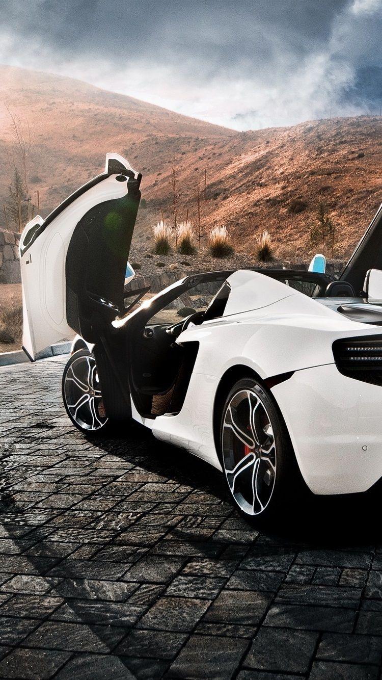 750x1334 McLaren MP4 12C Spider Supercar Back View 750x1334 IPhone 8 7 6 6S Wallpaper, Background, Picture, Image