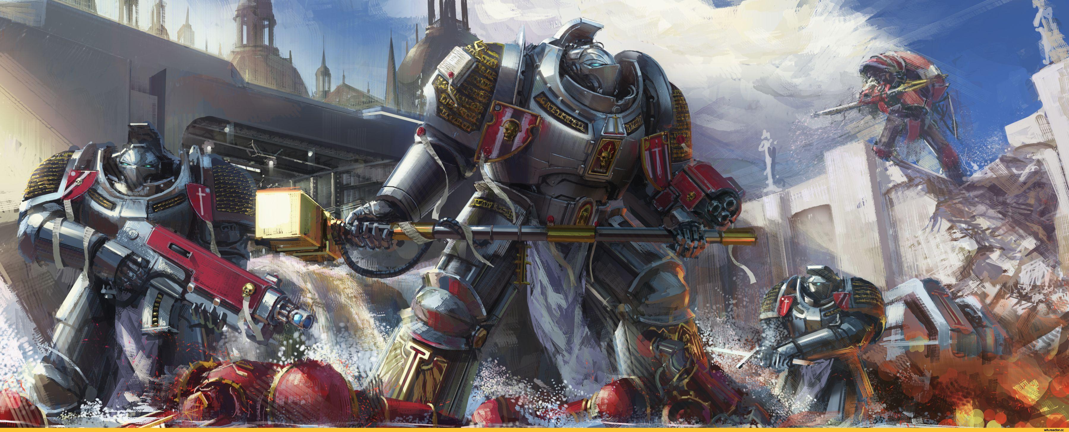 3600x1454 Grey Knights Wallpaper