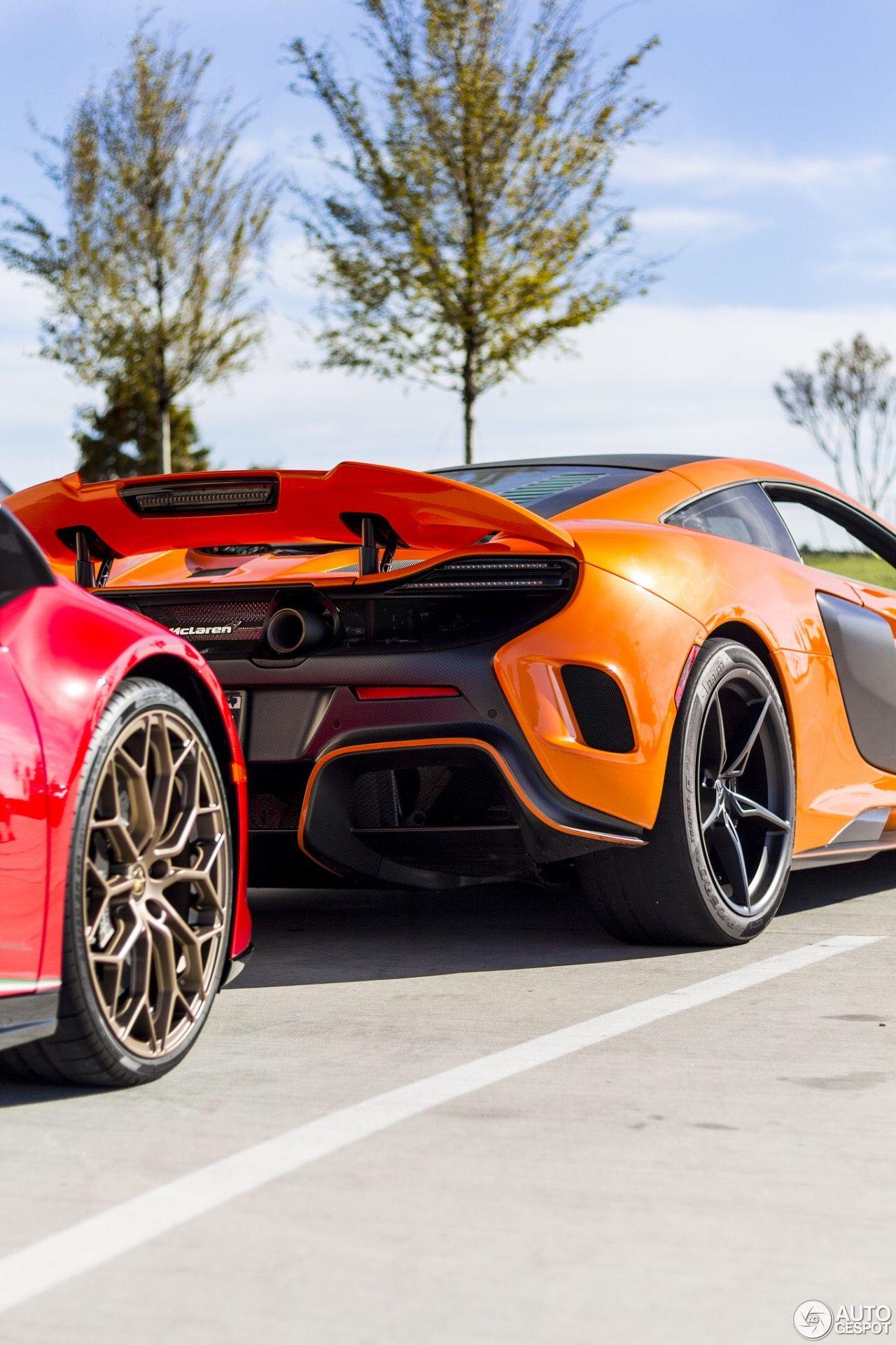 1280x1920 McLaren 675LT and Lamborghini Huracán Performante phone wallpaper