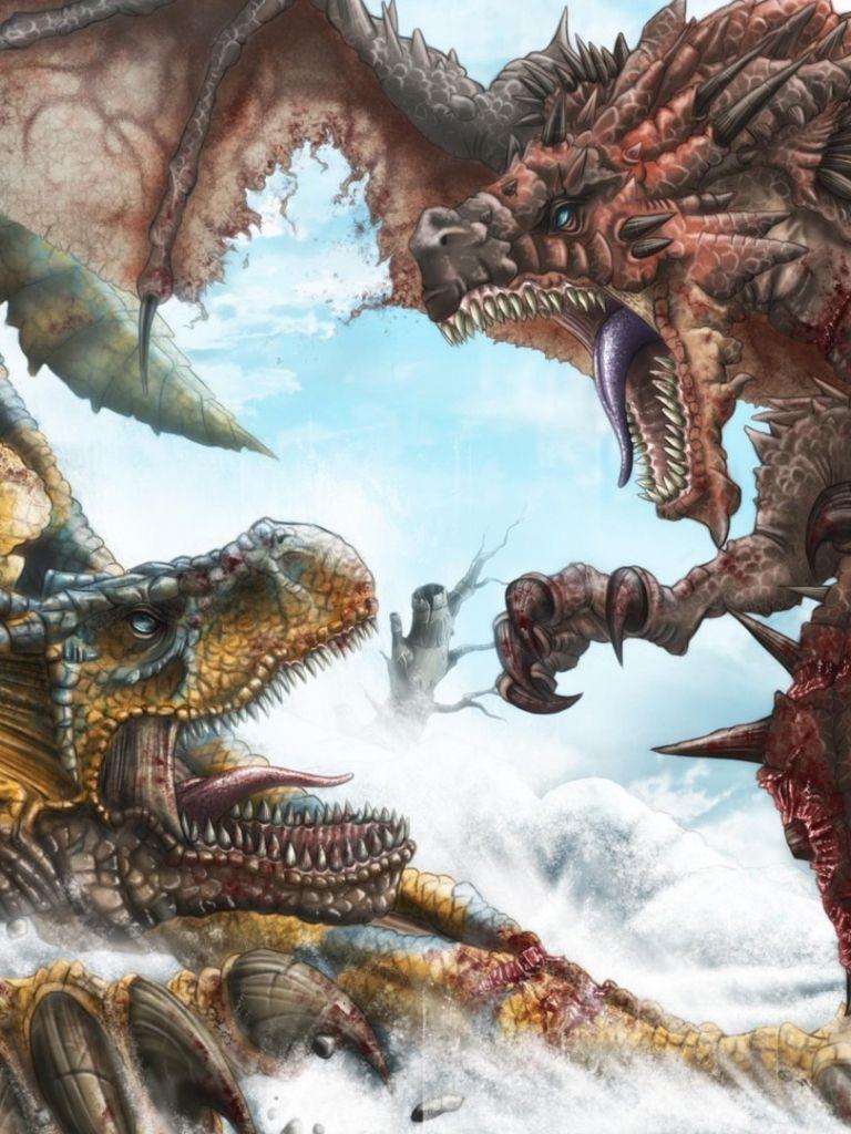 768x1024 Free download Rathalos vs Tigrex Monster Hunter wallpaper 824539 [1920x1080] for your Desktop, Mobile & Tablet. Explore Rathalos Wallpaper. Monster Hunter Wallpaper, Hunter Wallpaper