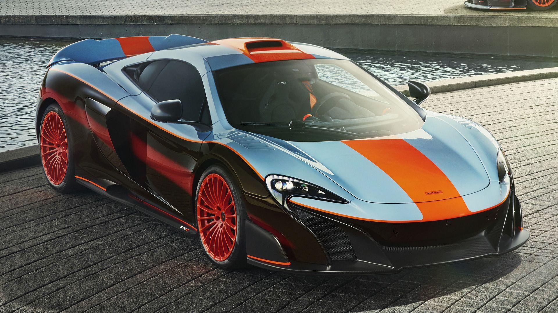 1920x1080 McLaren 675LT Gulf Racing Theme by MSO and HD Image