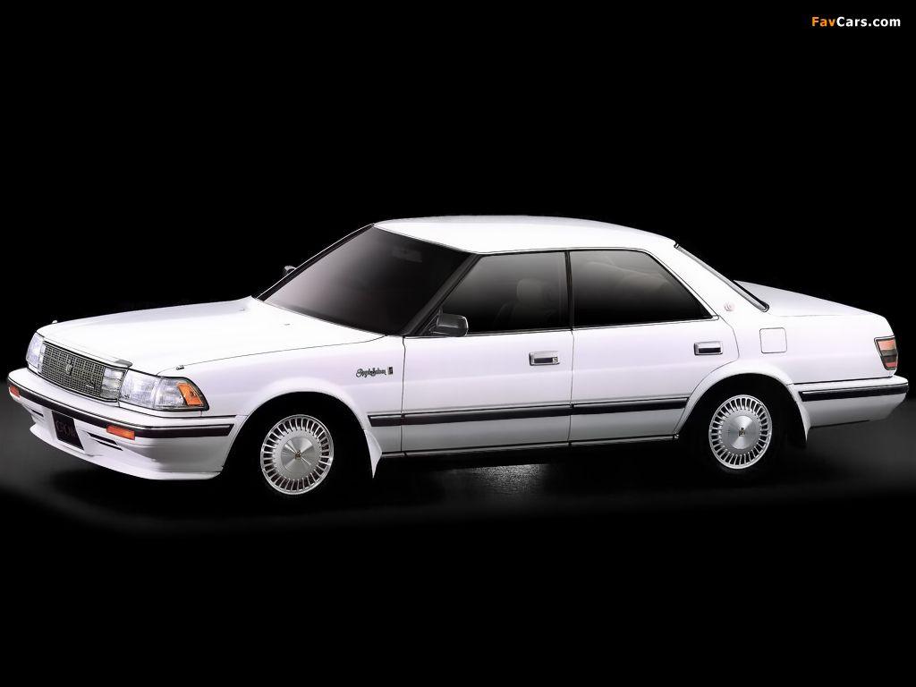 1024x768 Toyota Crown Royal Saloon G 3.0 Hardtop (MS137) 1987–91 wallpaper